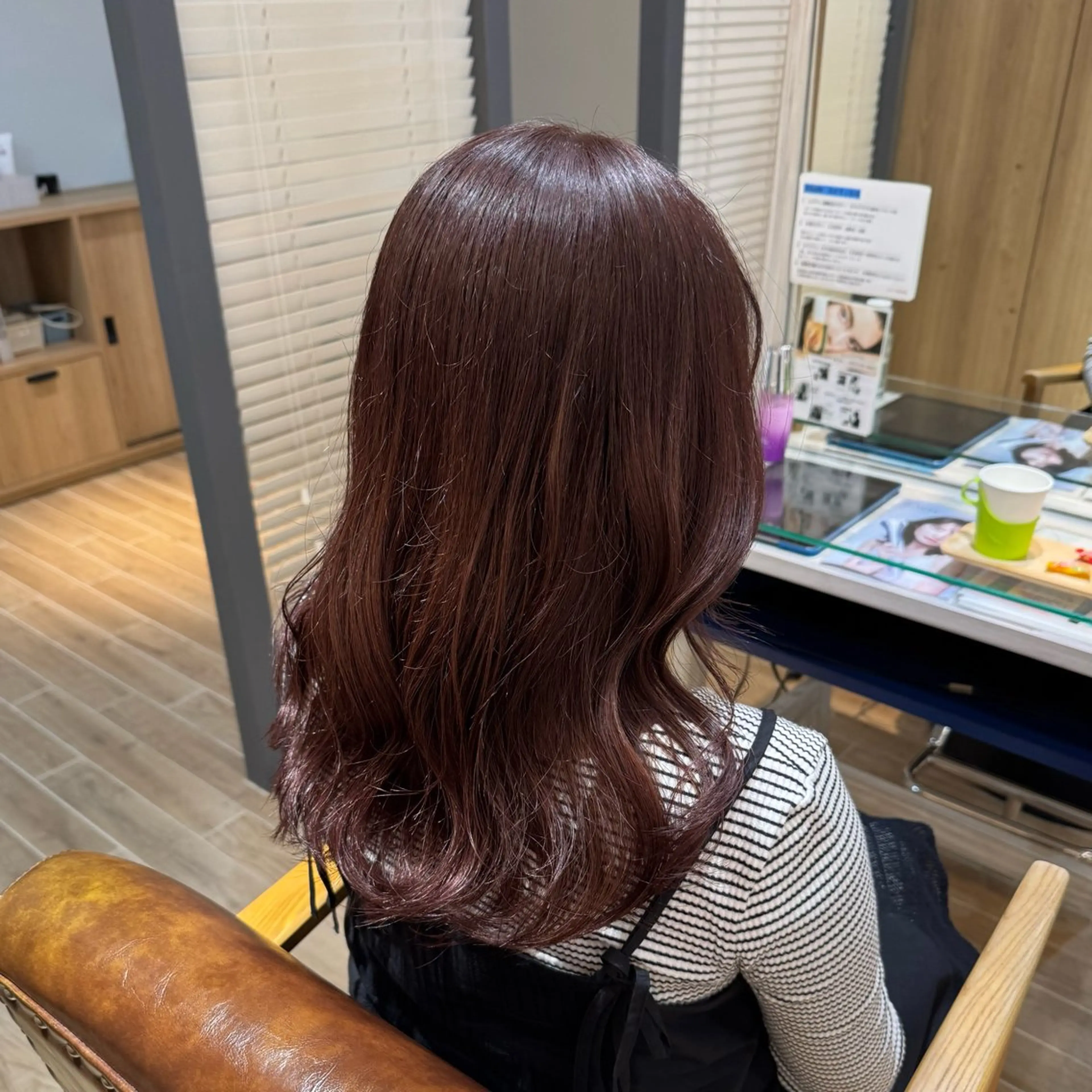 セミロング カラー ブラウンカラー ピンクカラー ピンクブラウン カット ヘアカラー トリートメント 🍀ブリーチ/艶カラ ー🍀 コイケのヘアスタイル