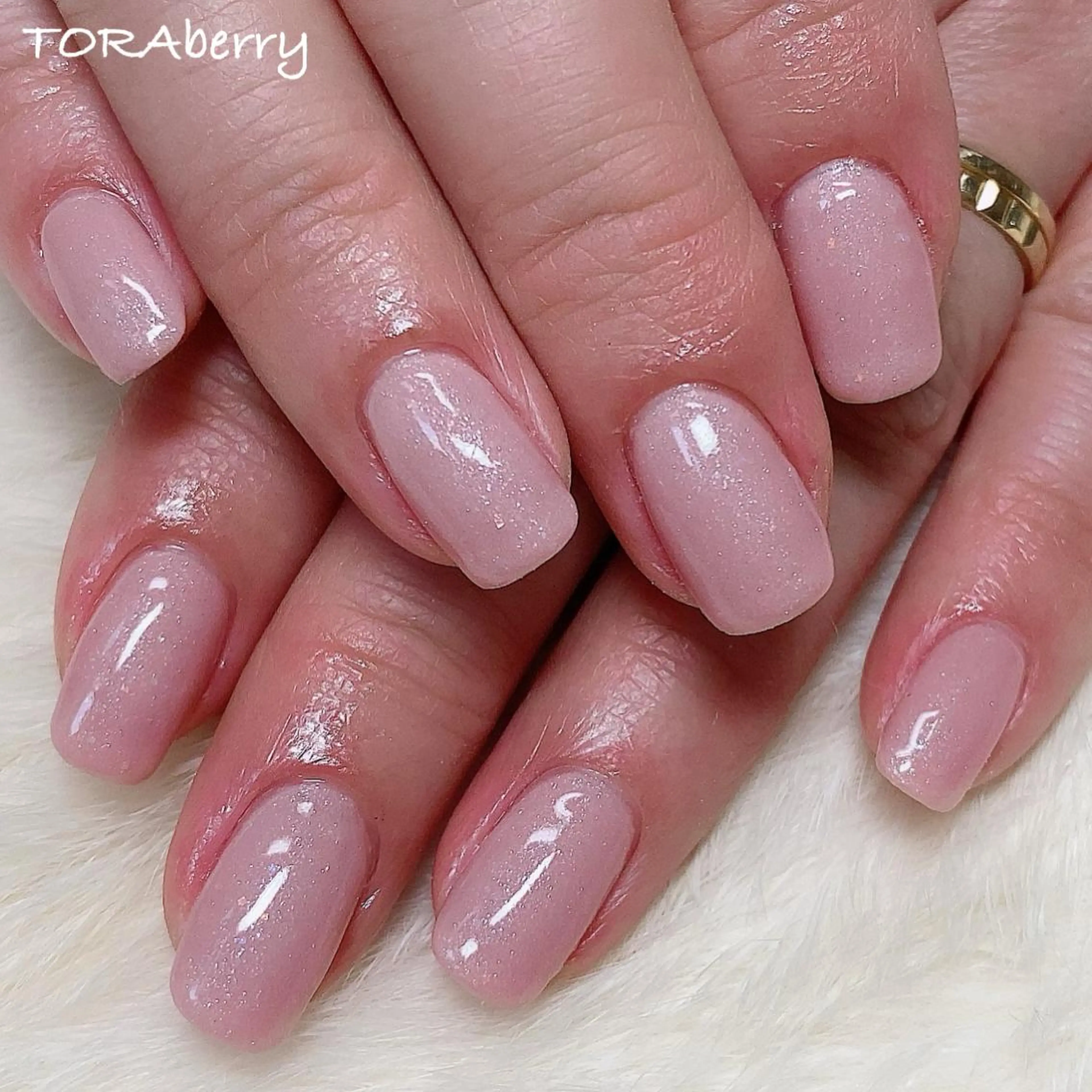 ネイル ピンク ピンクベージュ ハンドネイル ネイリスト なつみのネイルデザイン