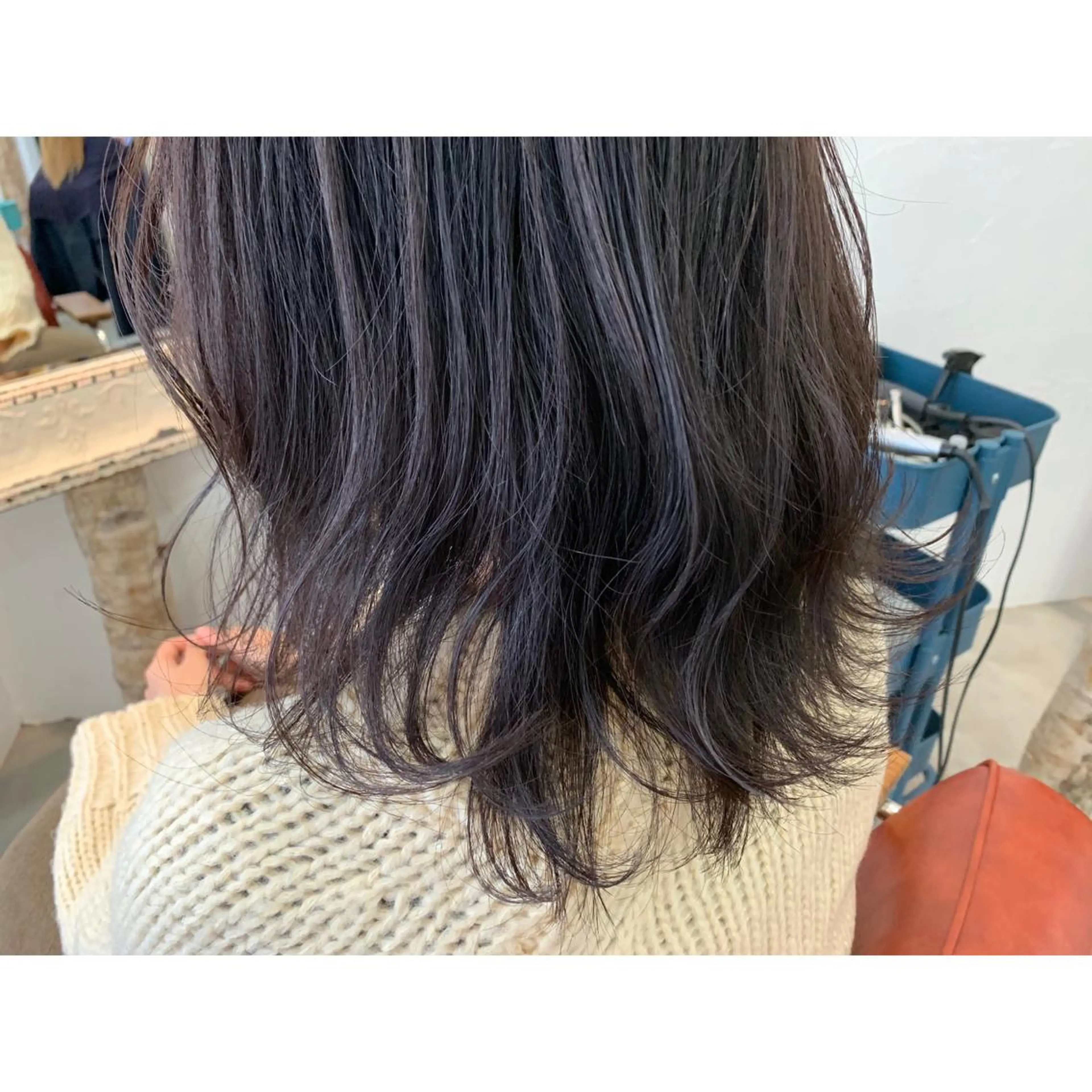 セミロング カラー カット ヘアカラー fio マナミのヘアスタイル