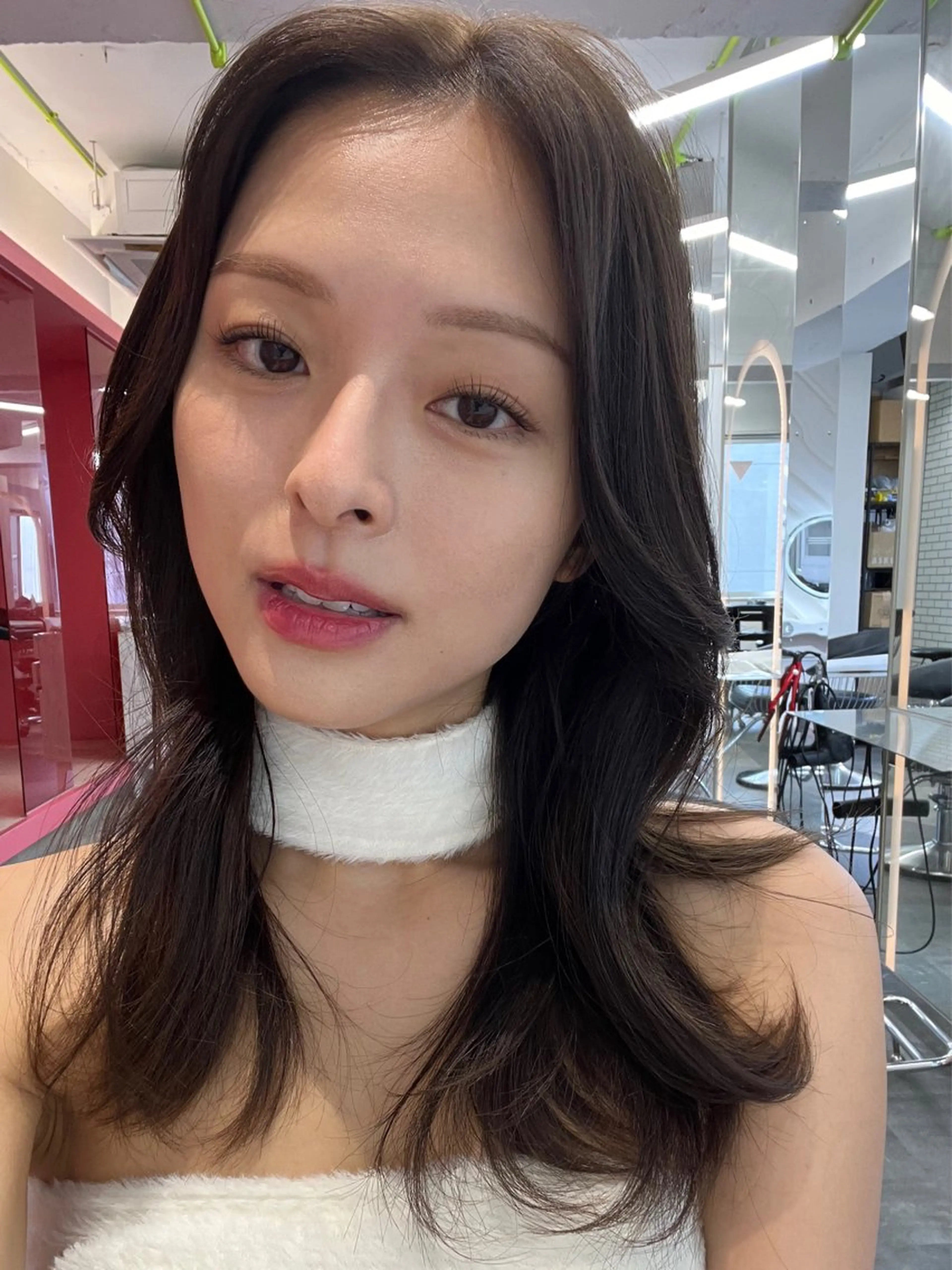 ロング カラー カット トリートメント 山崎/ボブ縮毛矯正 レイヤー髪質改善のヘアスタイル