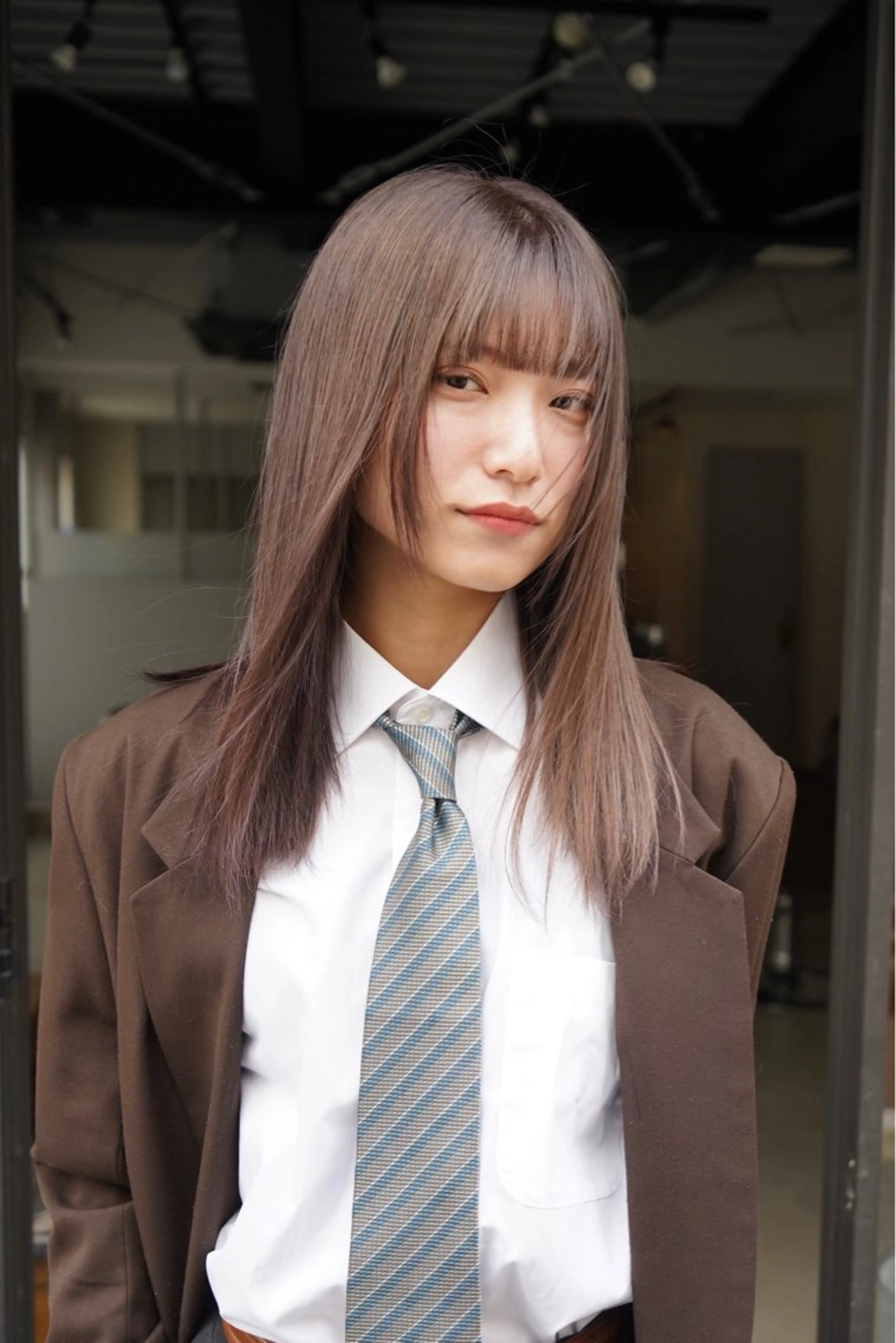 セミロング カラー ベージュカラー ブラウンカラー ブラウンベージュ 京都/カラー/松野 翔のヘアスタイル