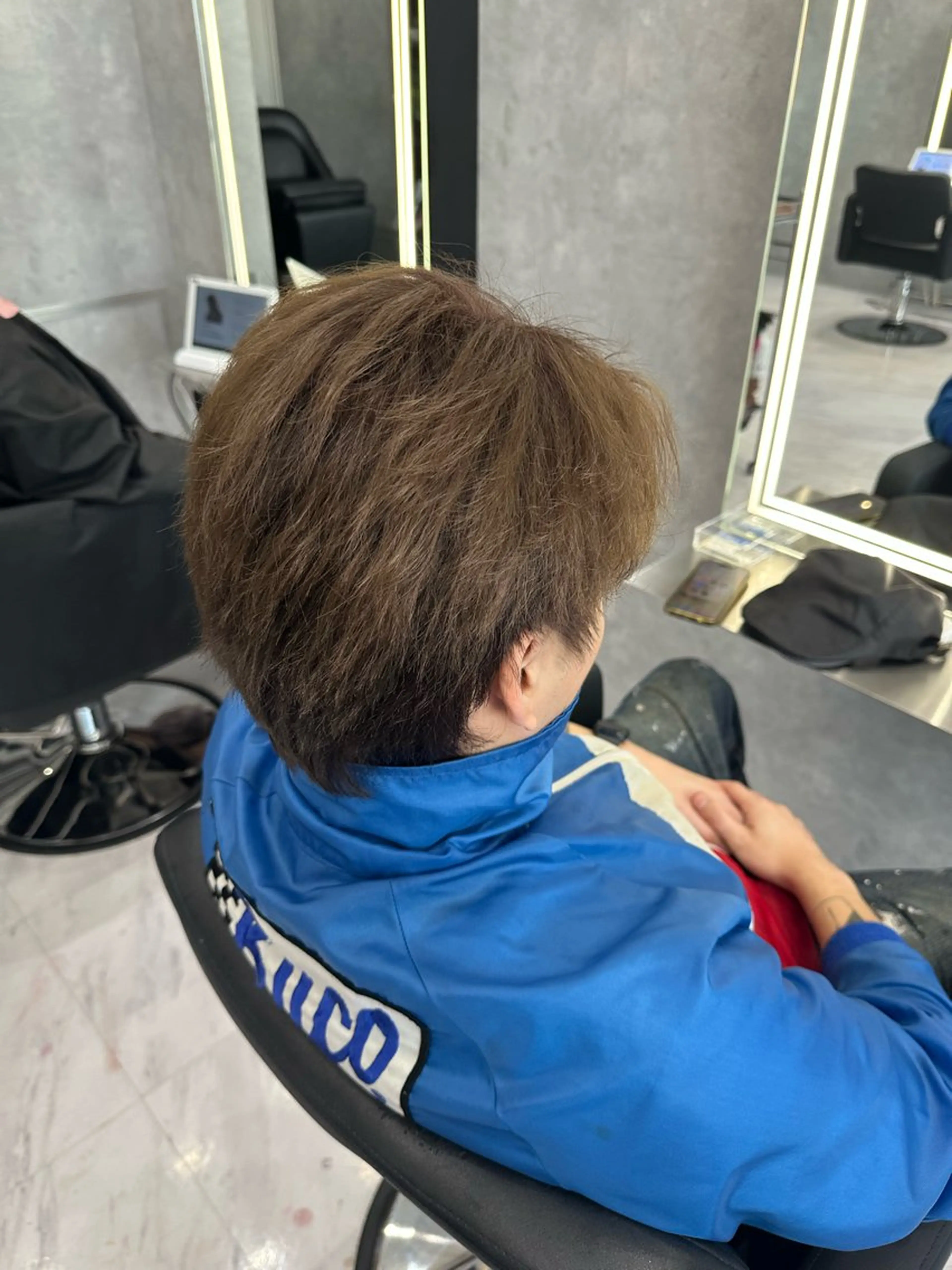 カラー メンズ ブラウンカラー カット 中村 さきのヘアスタイル