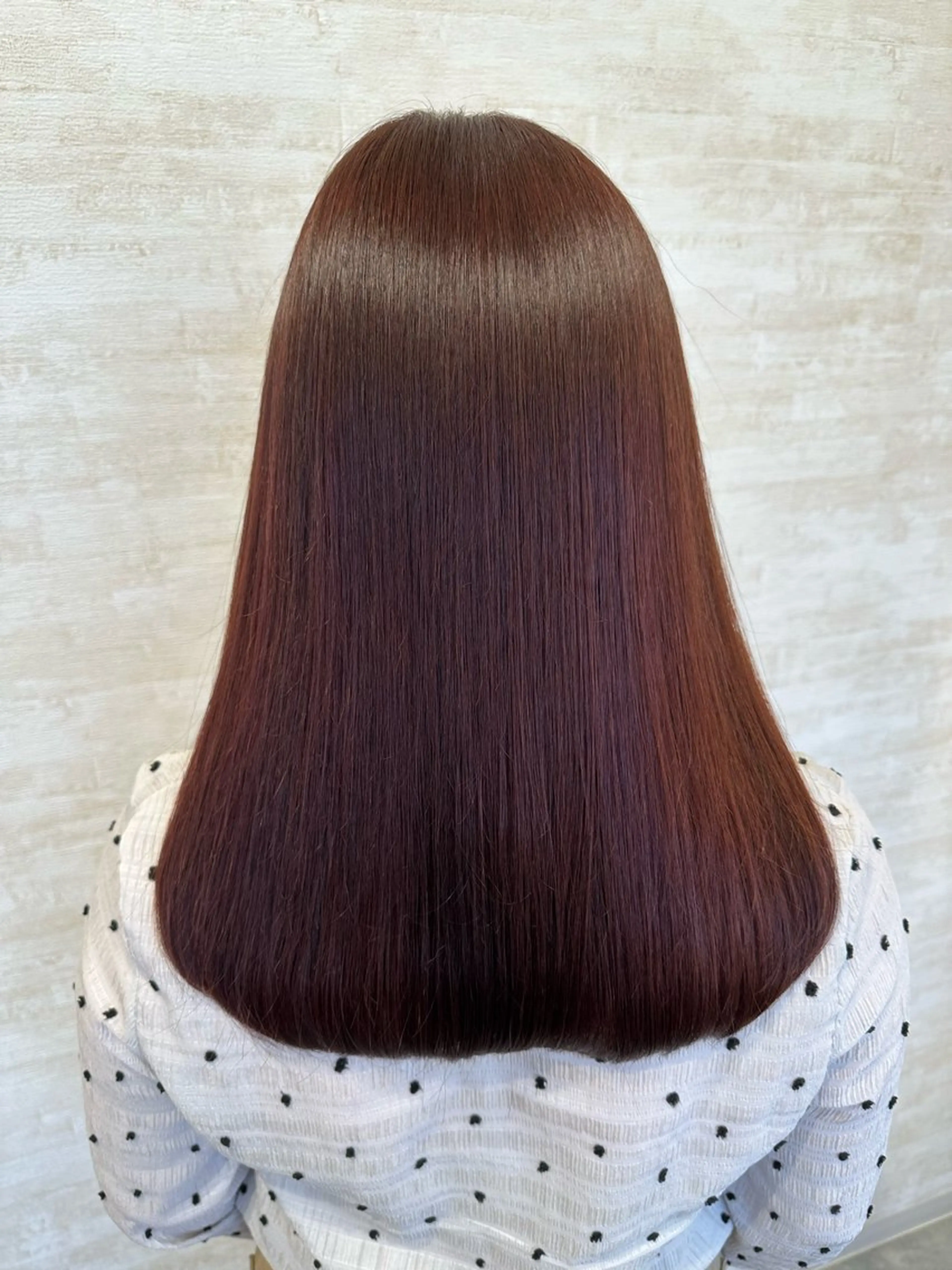 セミロング カット ヘアカラー トリートメント 髪質改善&ヘアケア 永山若奈のヘアスタイル