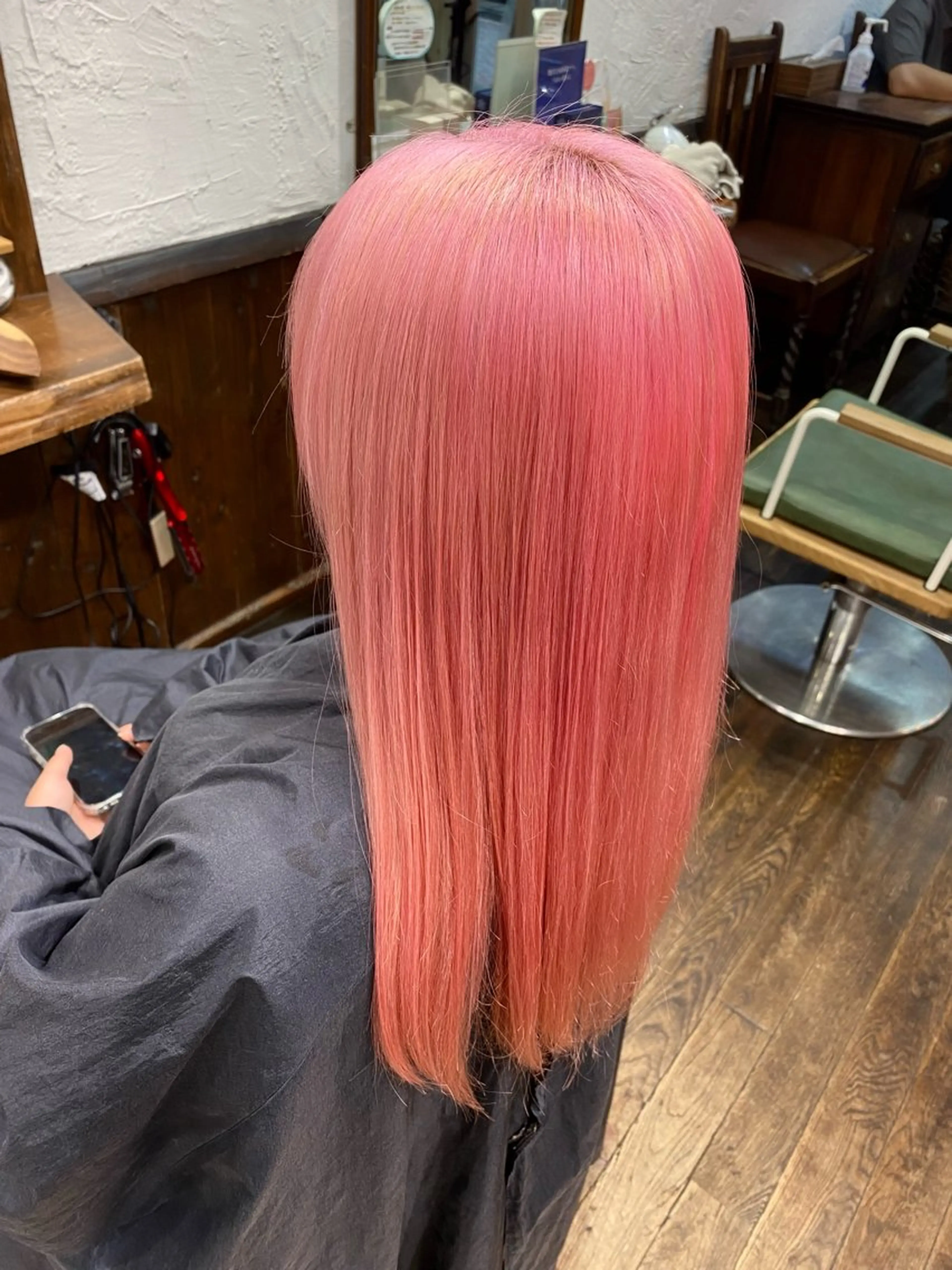 ロング カラー ブリーチ ピンクカラー ヘアカラー 高円寺/エクステ/ 派手髪💎みやじまのヘアスタイル