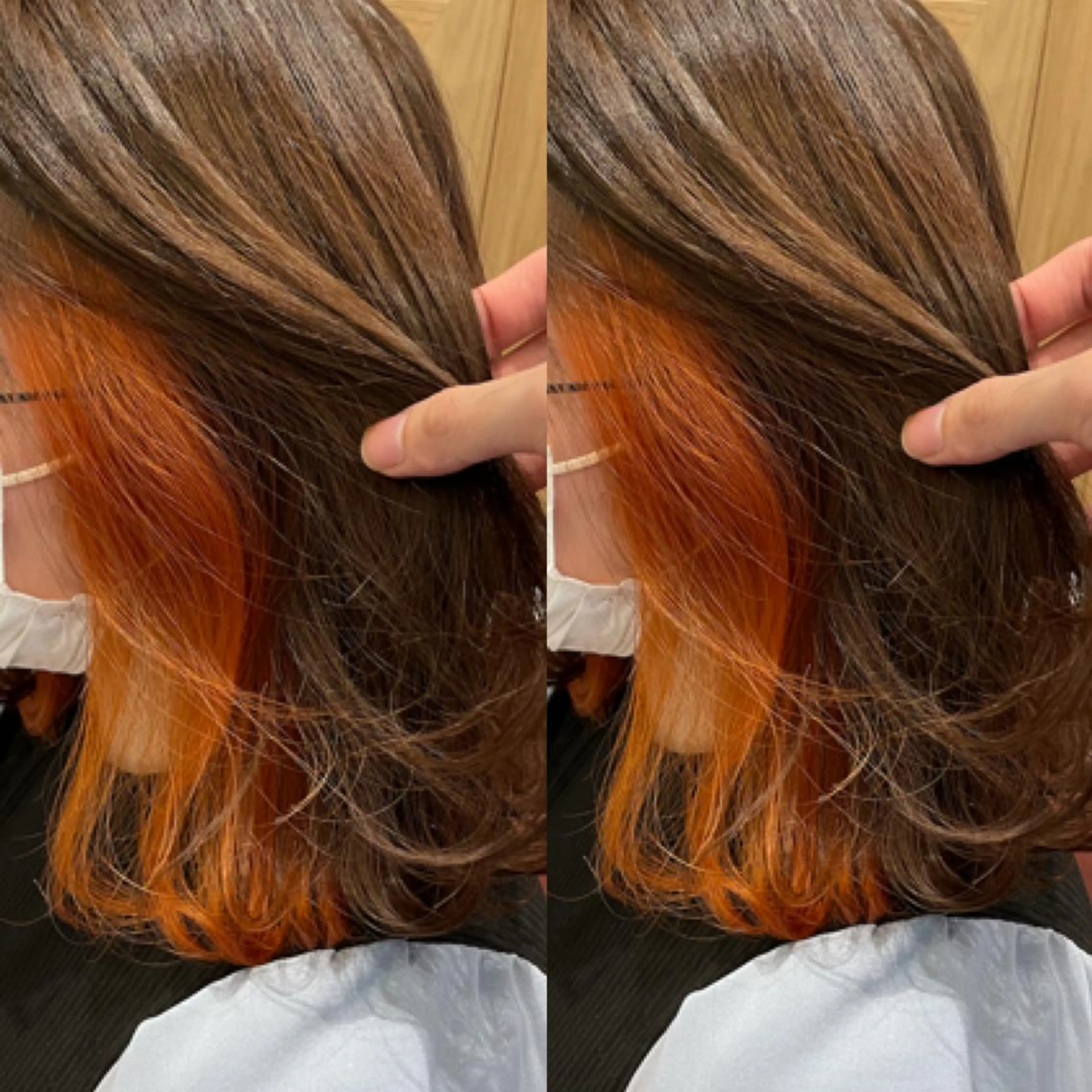 ミディアム カラー 葵/レイヤーカット/ 韓国風/透明感カラーのヘアスタイル