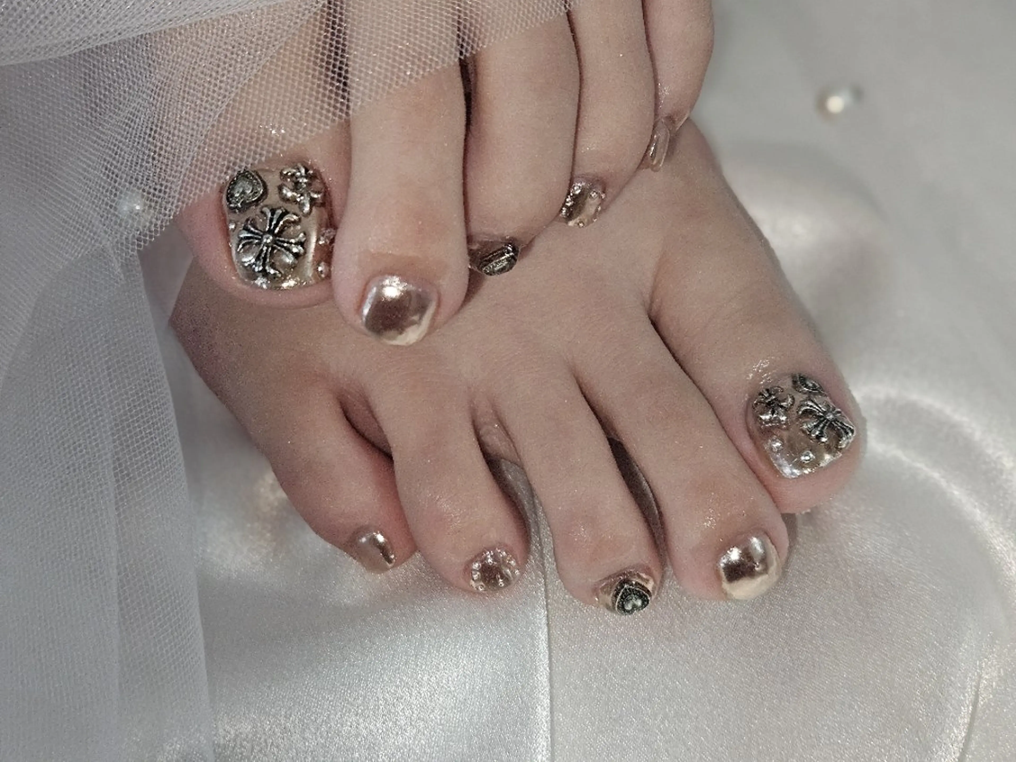 ネイル フットネイル momo *.+ﾟのネイルデザイン