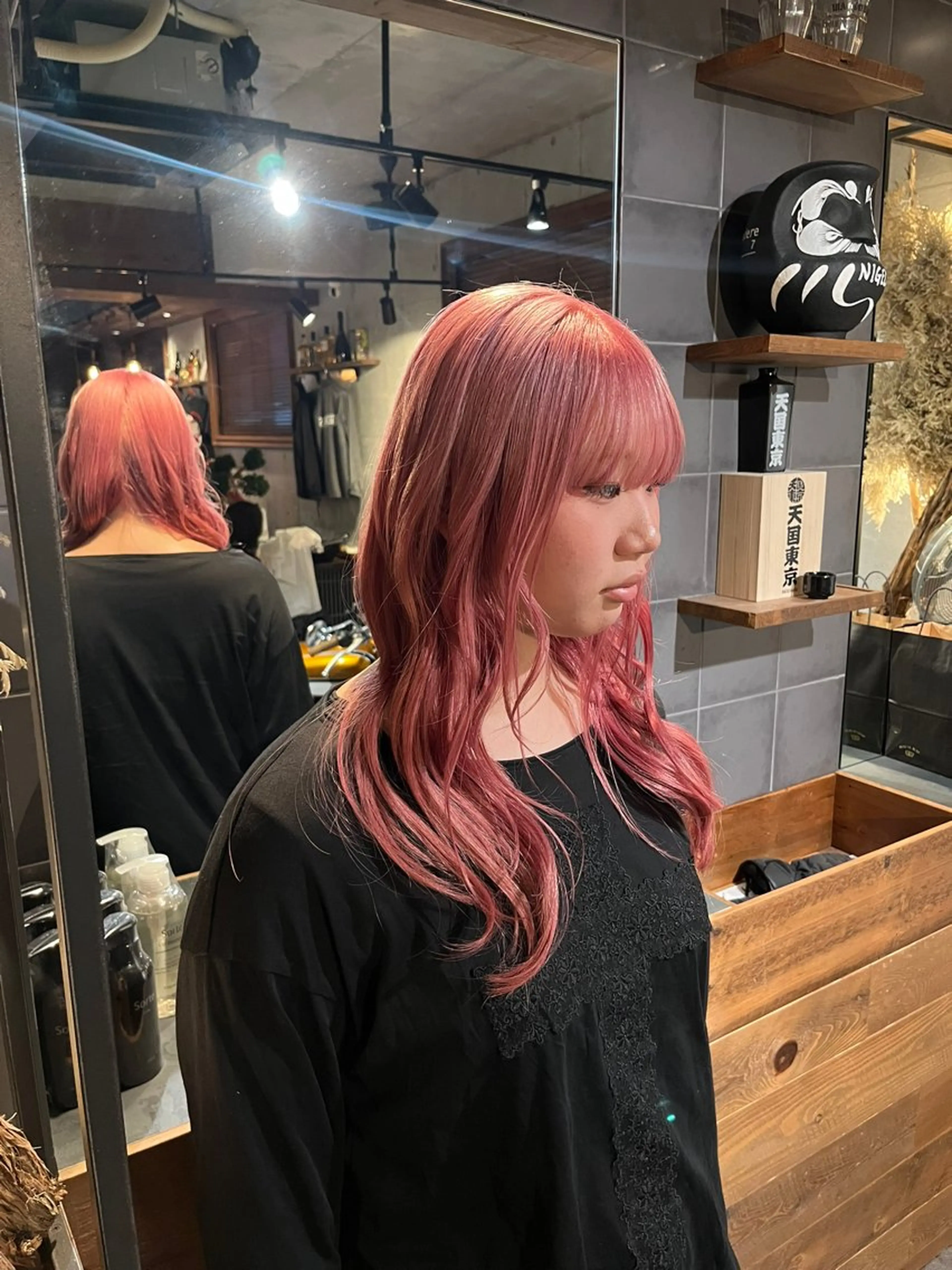 セミロング 大城 統也のヘアスタイル