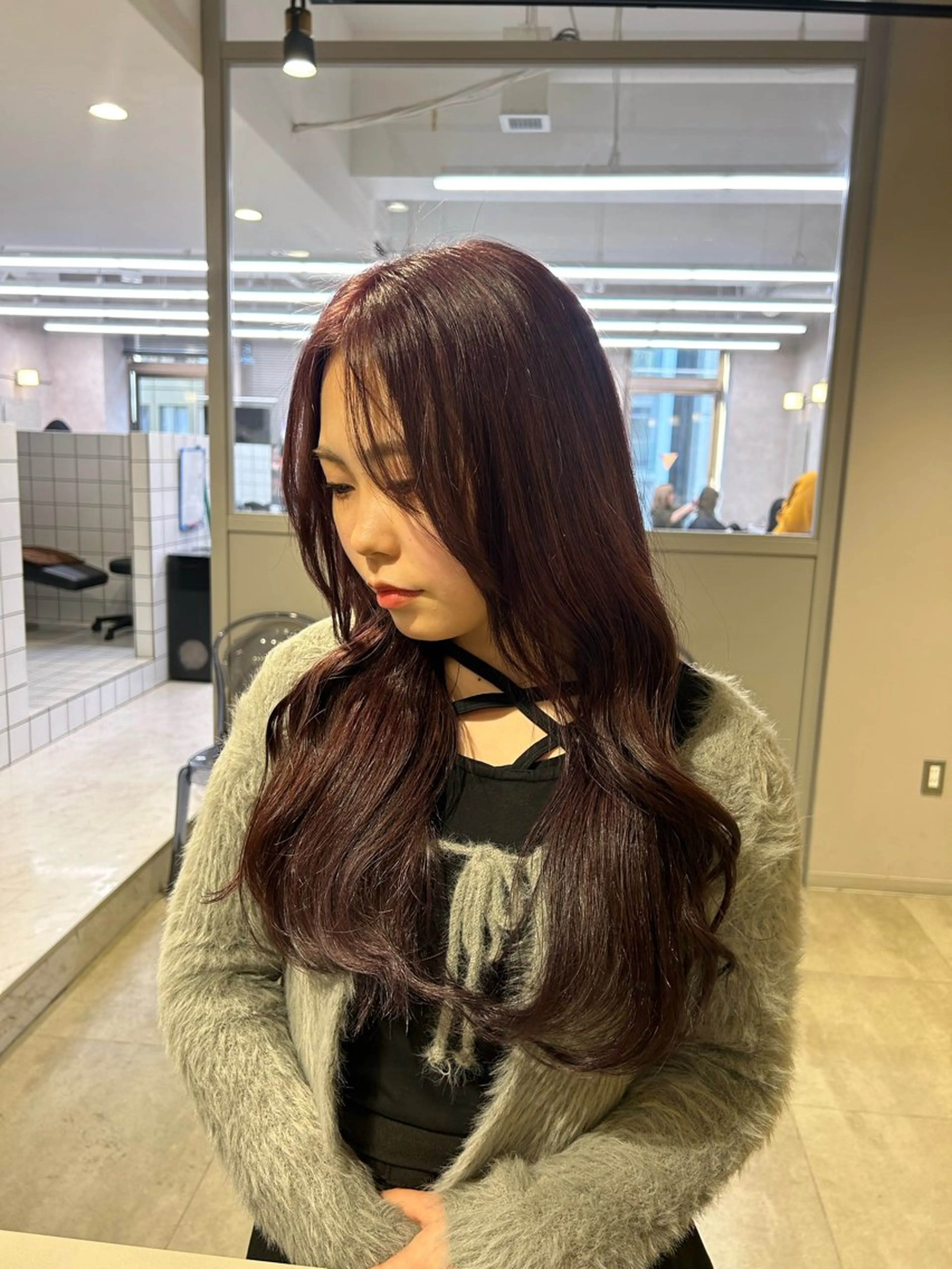 カラー 透明感ベージュ🤎 ナチュラルレイヤーのヘアスタイル