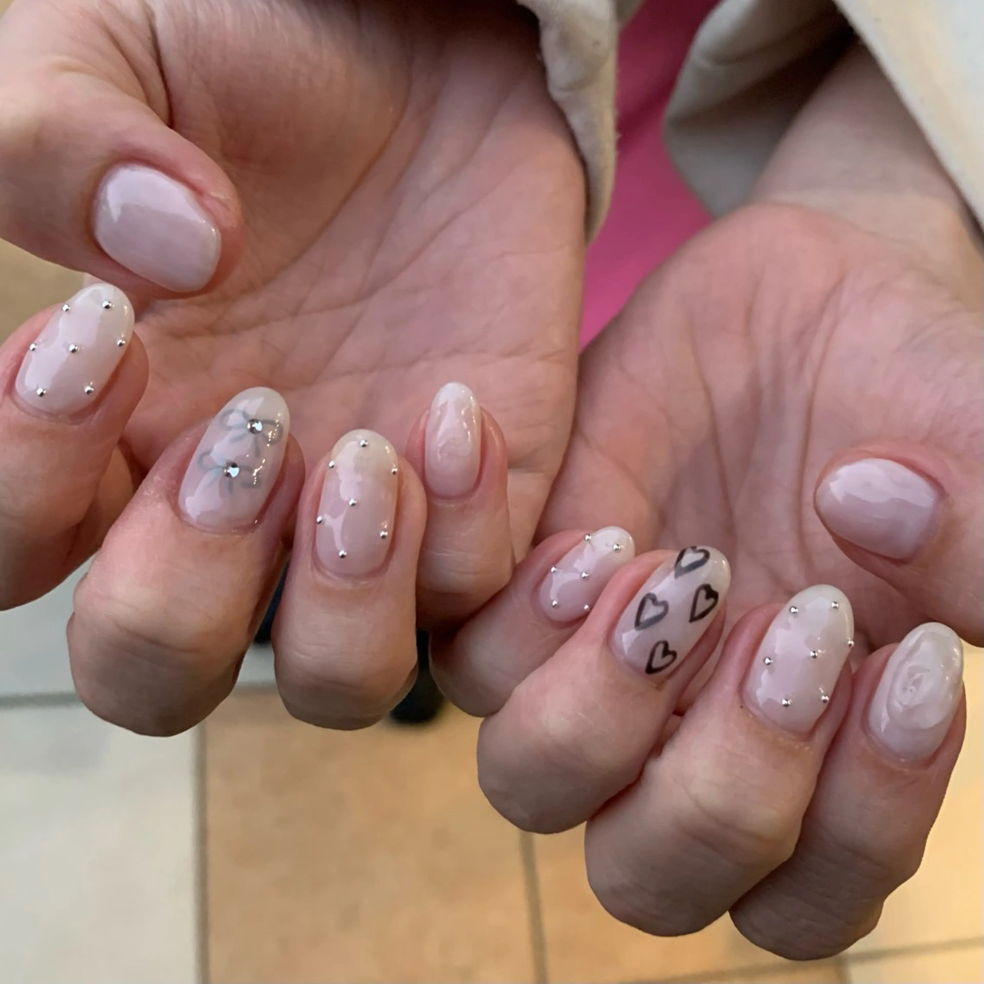 ネイル ぷっくりネイル YUKIMO🍎名駅 /ニュアンスのネイルデザイン