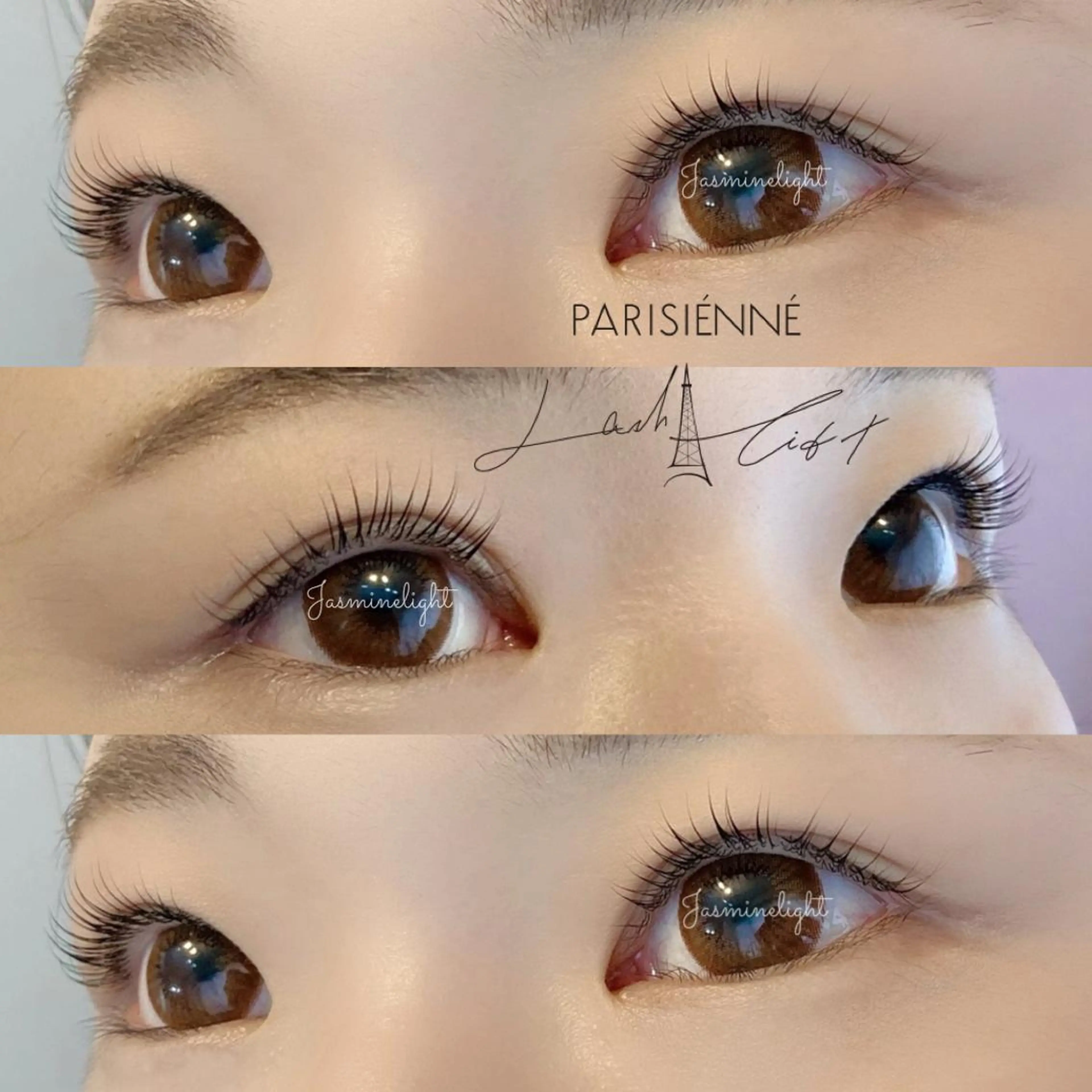 マツエク・マツパ パリジェンヌラッシュリフト Jasmine lightのマツエク・マツパデザイン