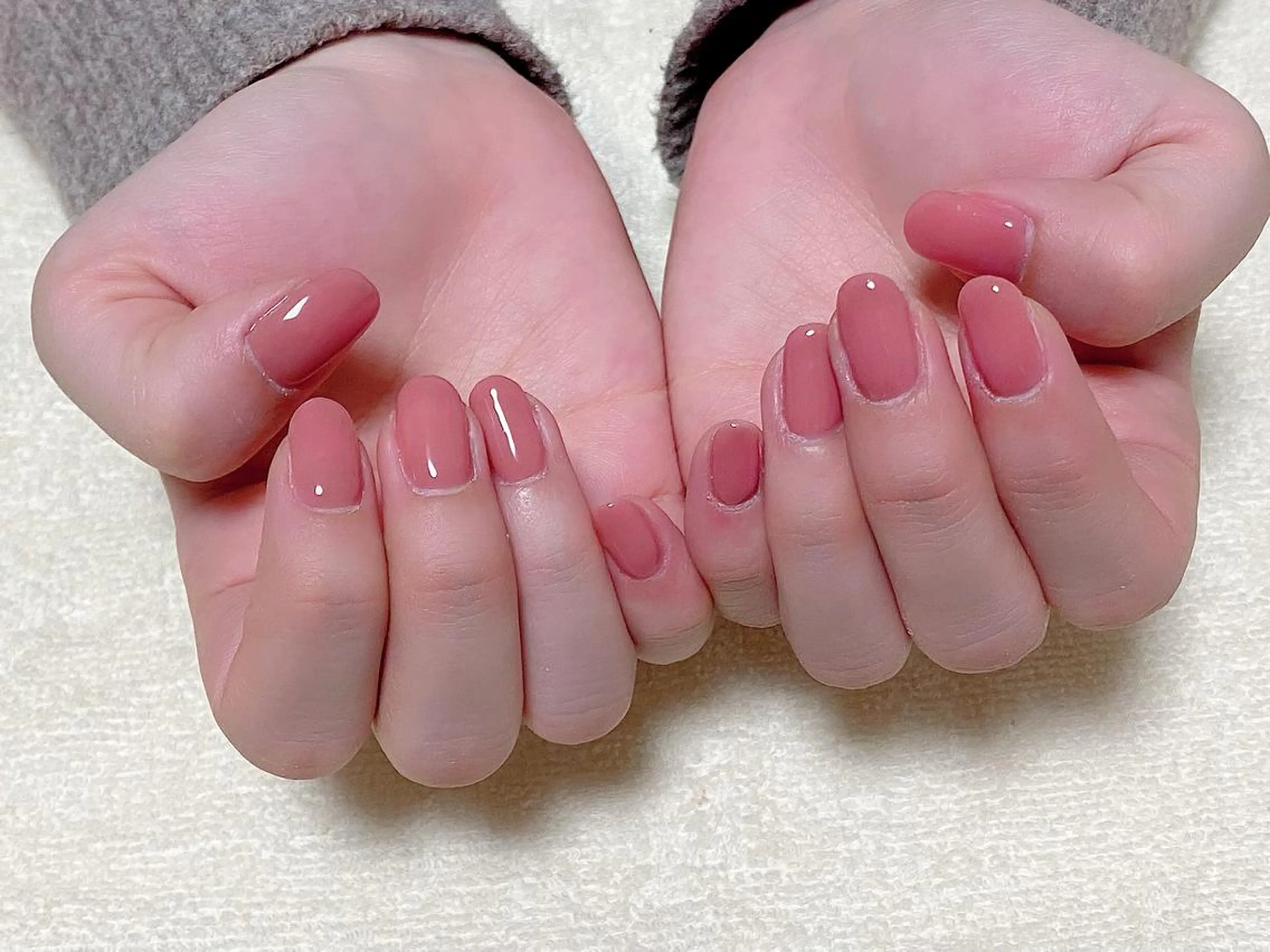 ジェルネイル ワンカラー※ラメ入りOK！の写真