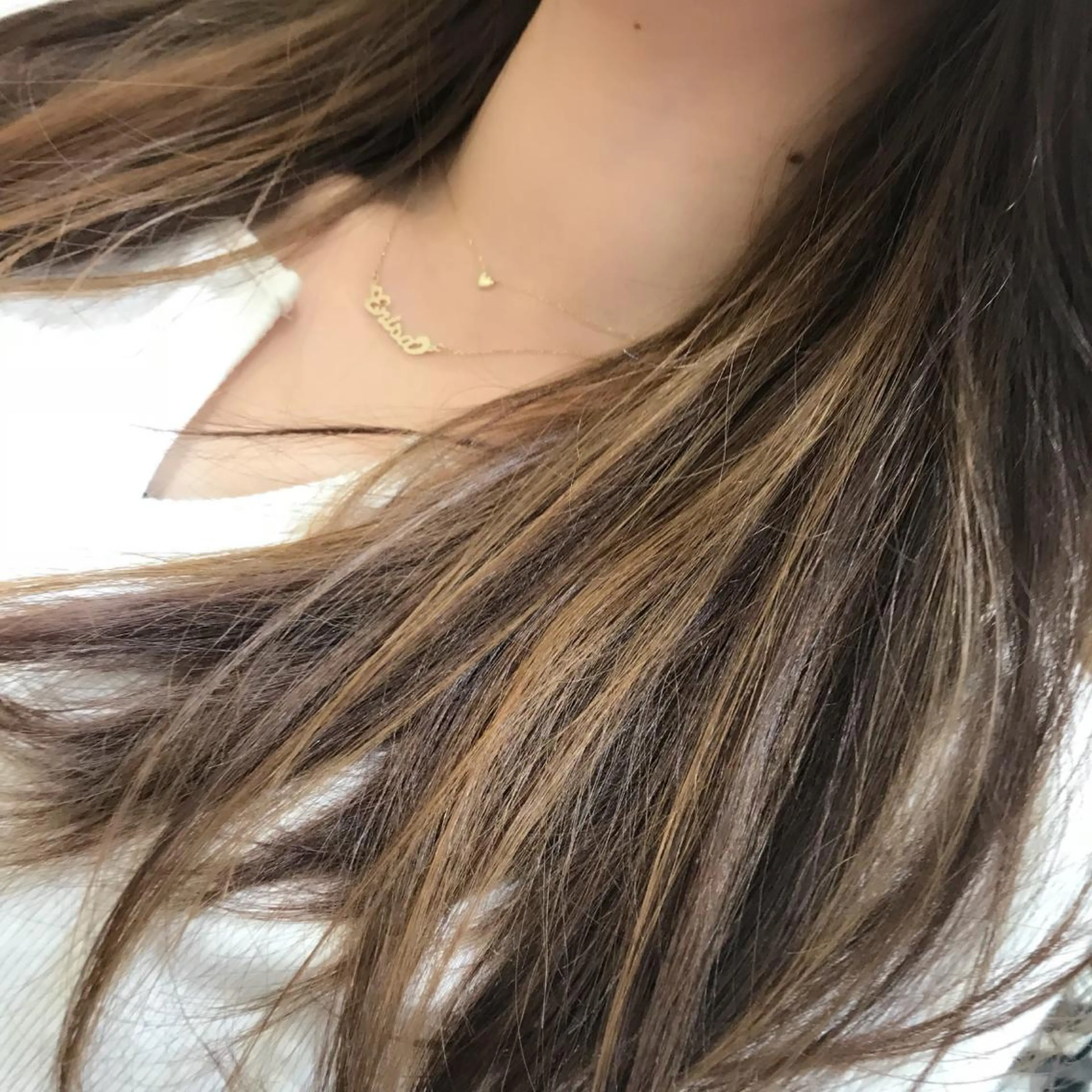 ロング カラー ブリーチ 江崎 わか子のヘアスタイル