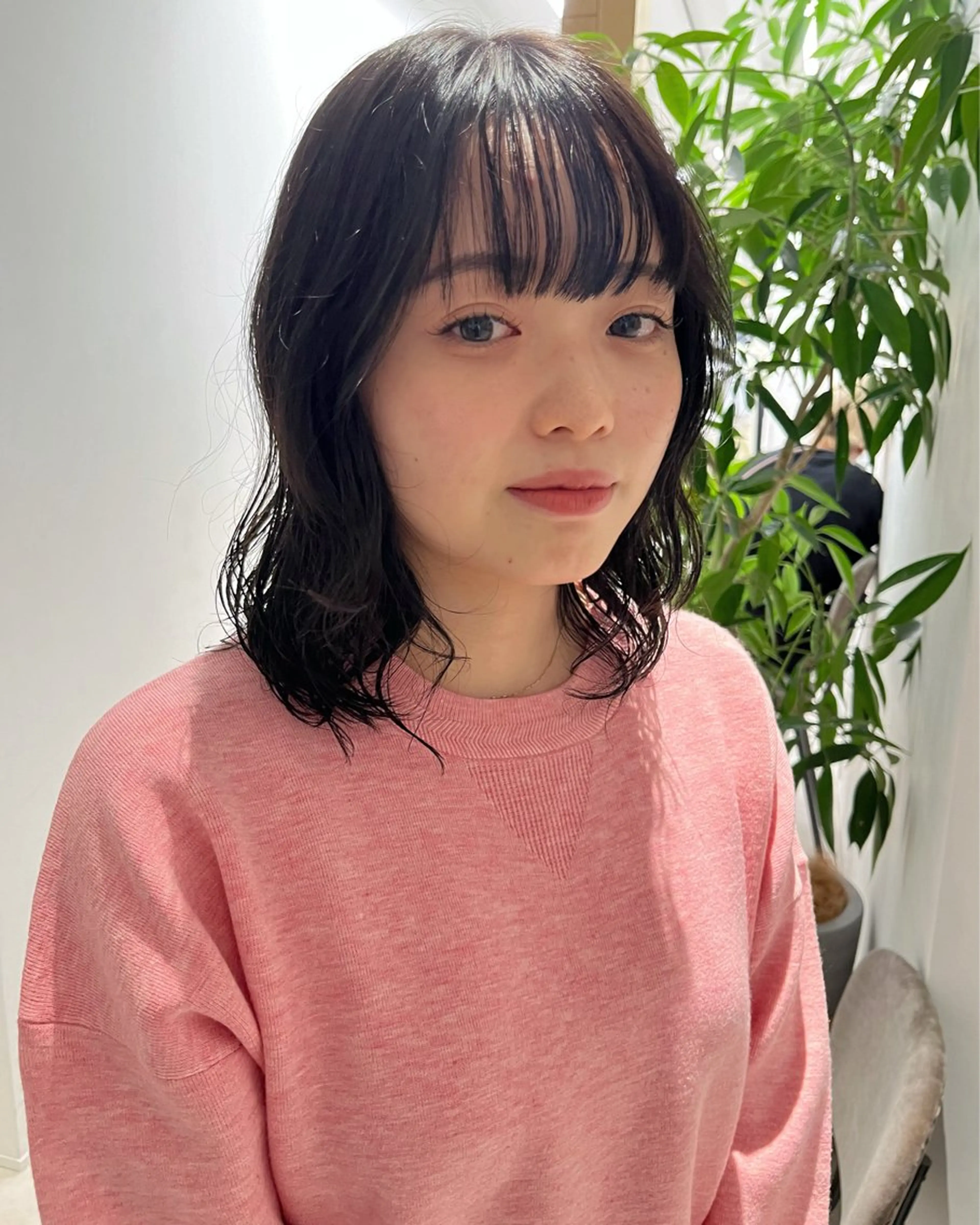 セミロング カラー ヘアカラー トリートメント 赤み消しカラー/ オリーブ/トモキのヘアスタイル