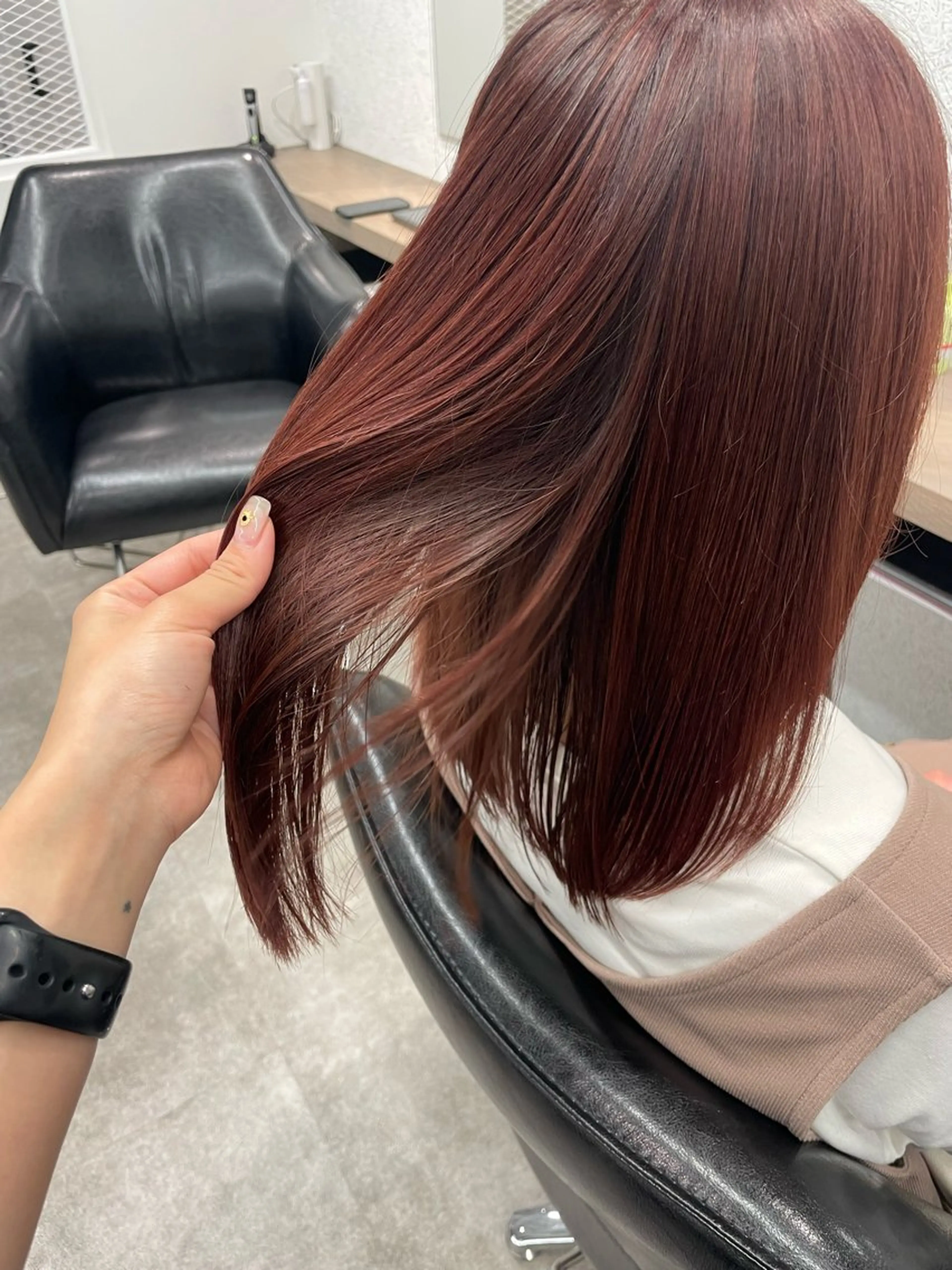 ミディアム カラー 透明感カラー/艶髪 ♥柏谷菜穂♥のヘアスタイル