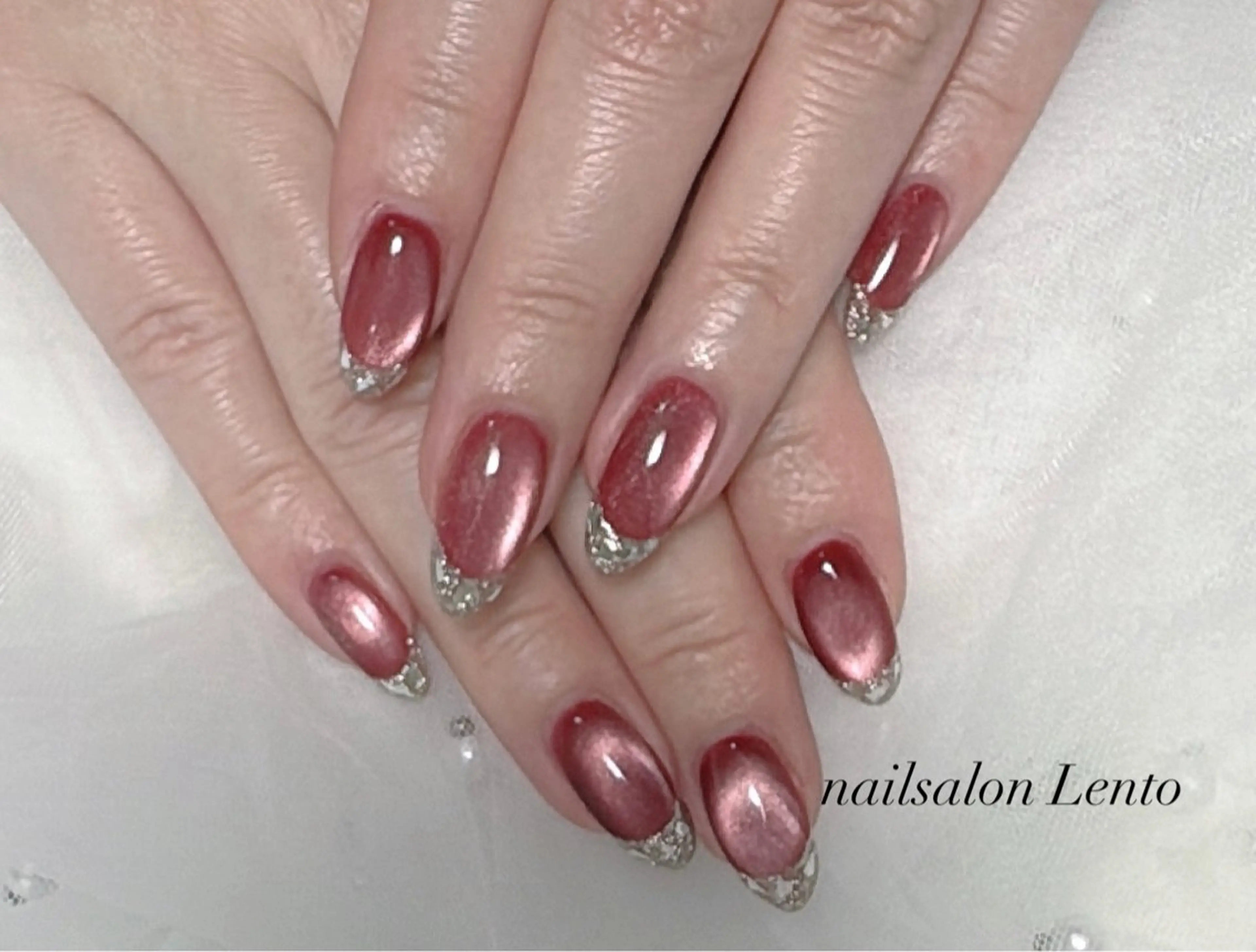 ネイル マグネットネイル ハンドネイル ネイルサロン Lentoのネイルデザイン