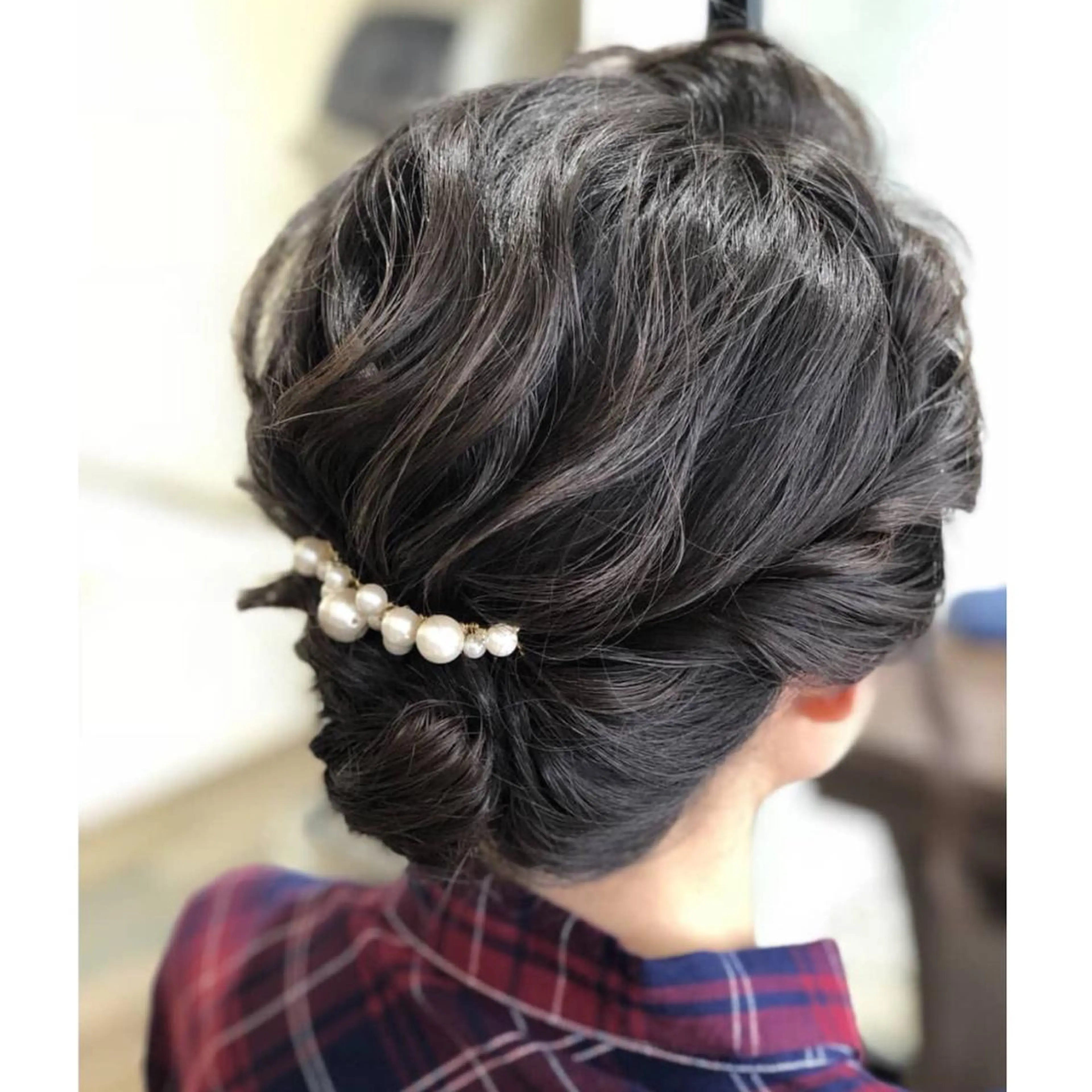 ミディアム カラー パーマ ヘアアレンジ 坪内 麻里子のヘアスタイル