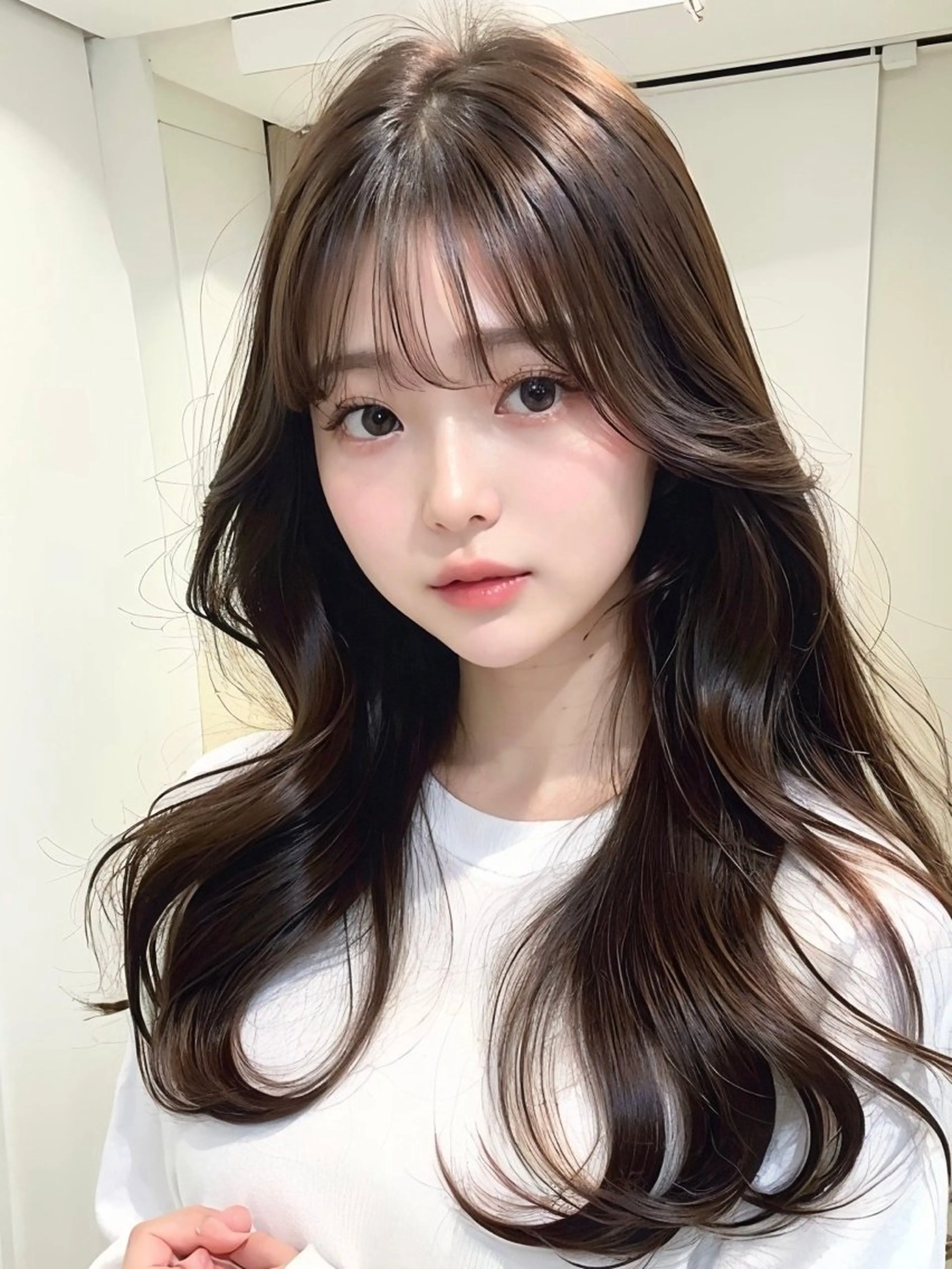 ロング カット ヘアカラー トリートメント 透明感カラー🪄 髪質改善♡田中みづきのヘアスタイル