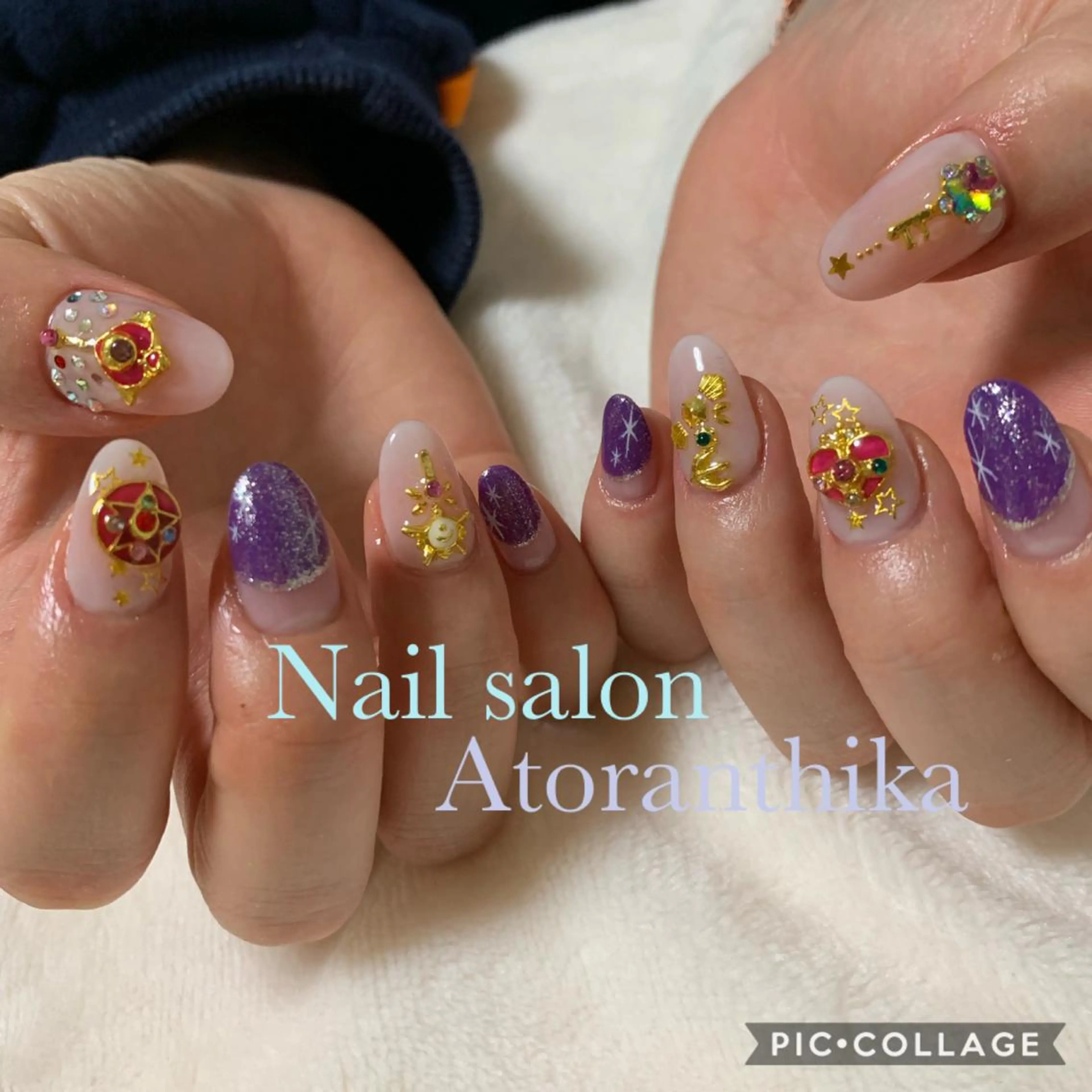 ネイル 持ち込み ハンドネイル Nail salon ✩ ｱﾄﾗﾝﾃｨｶのネイルデザイン