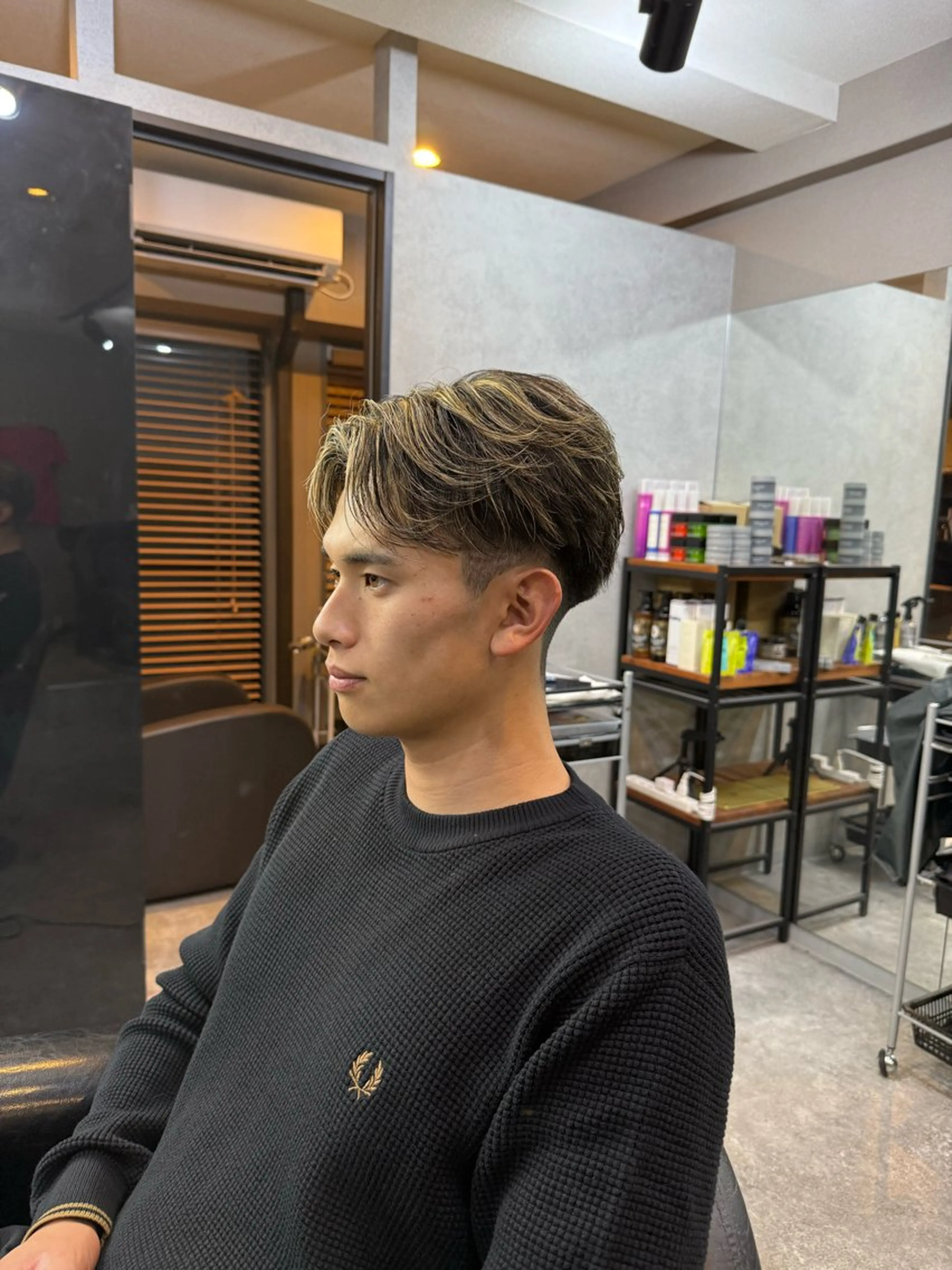 ショート カラー パーマ ヘアアレンジ メンズ メンズメッシュ メッシュ カット ヘアカラー 【メンズ専門美容師】 NUMBER.12のヘアスタイル