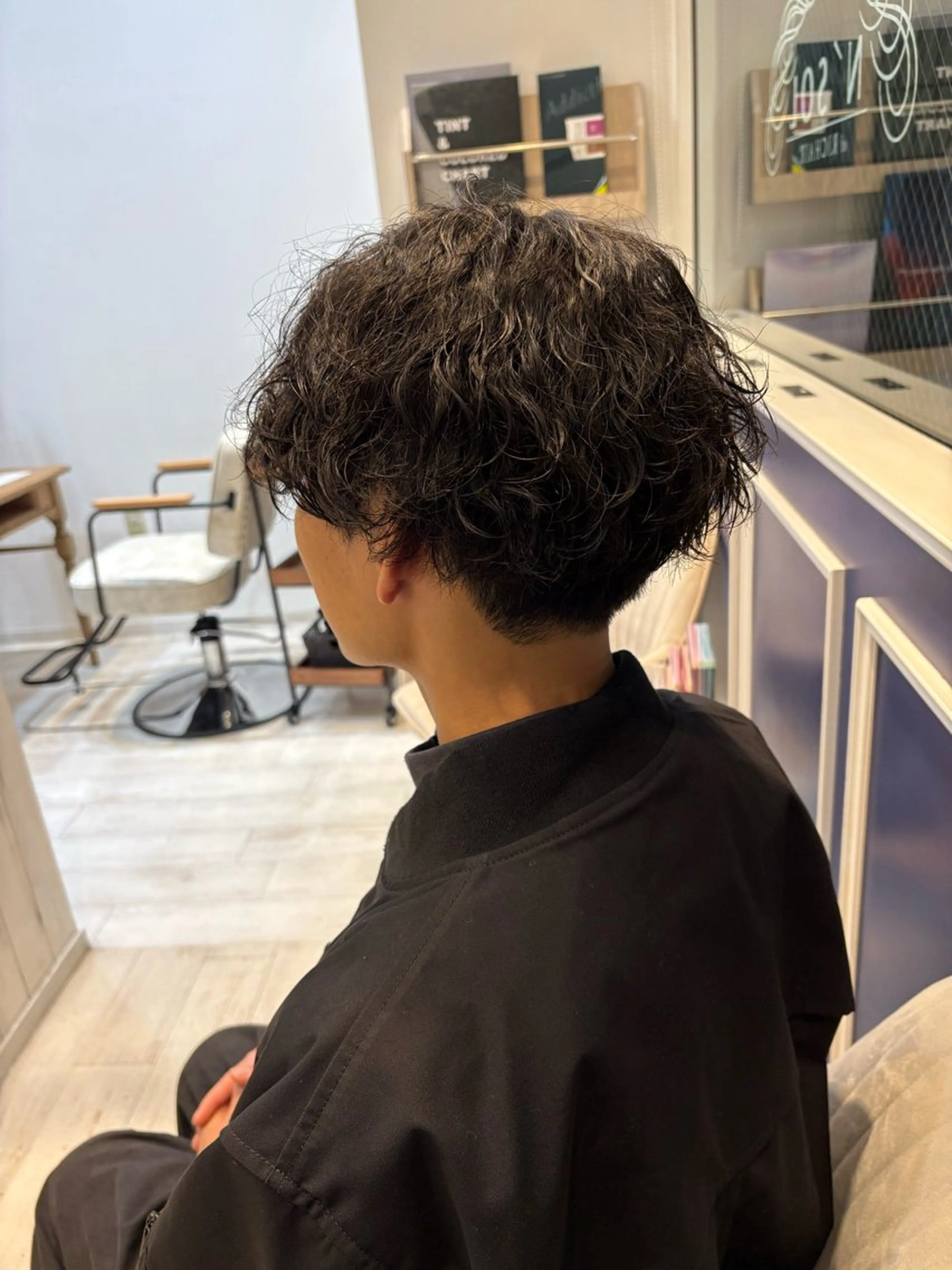 パーマ メンズ 波巻きパーマ カット パーマ 大槻 ハルカのヘアスタイル