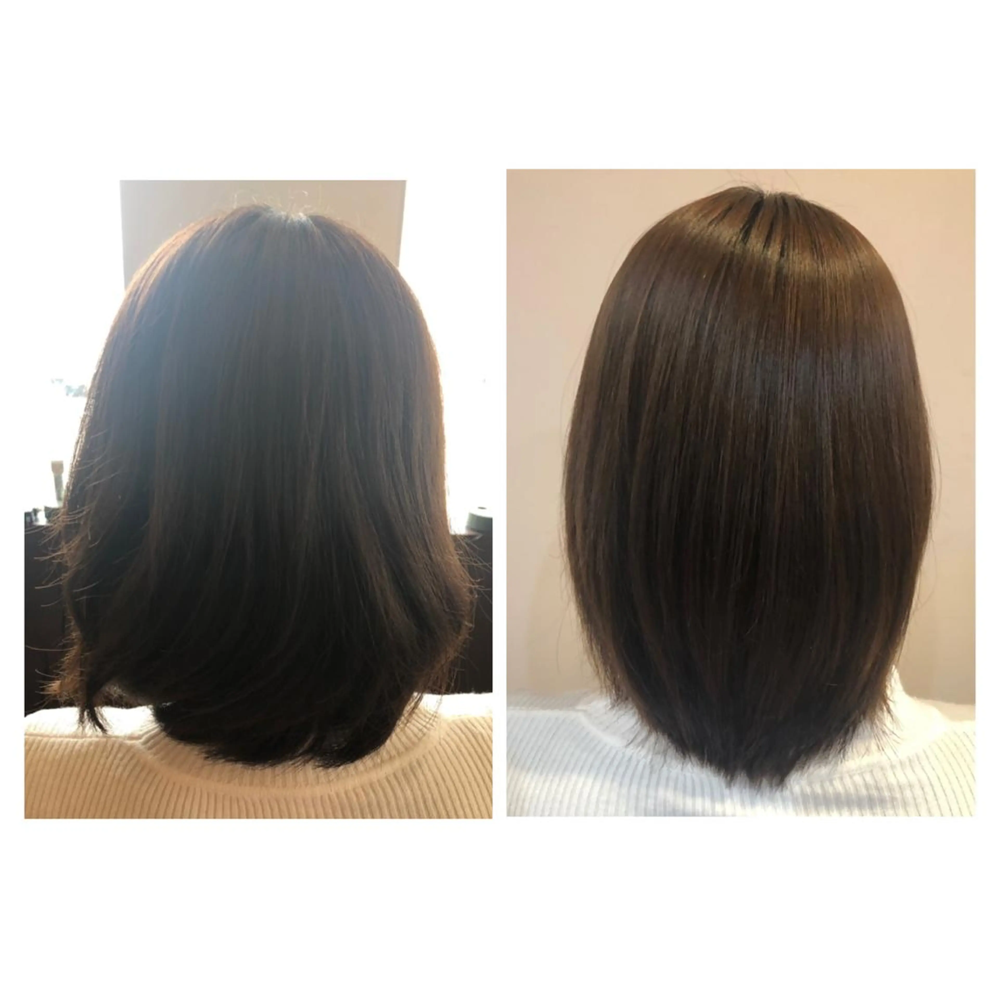 セミロング 縮毛矯正 やまぐち まりんのヘアスタイル