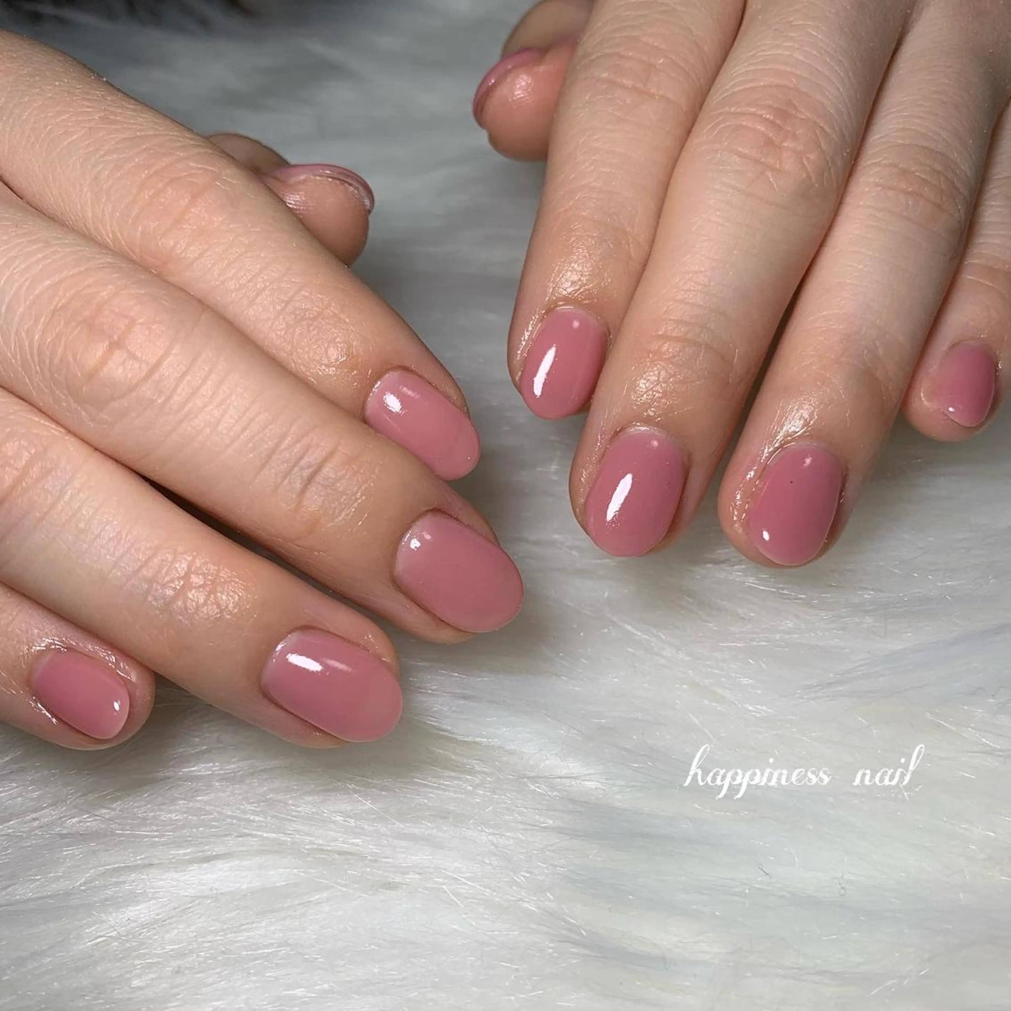 ネイル アートネイル 韓国ネイル ワンカラーネイル スカルプネイル ハンドネイル happiness nailのネイルデザイン