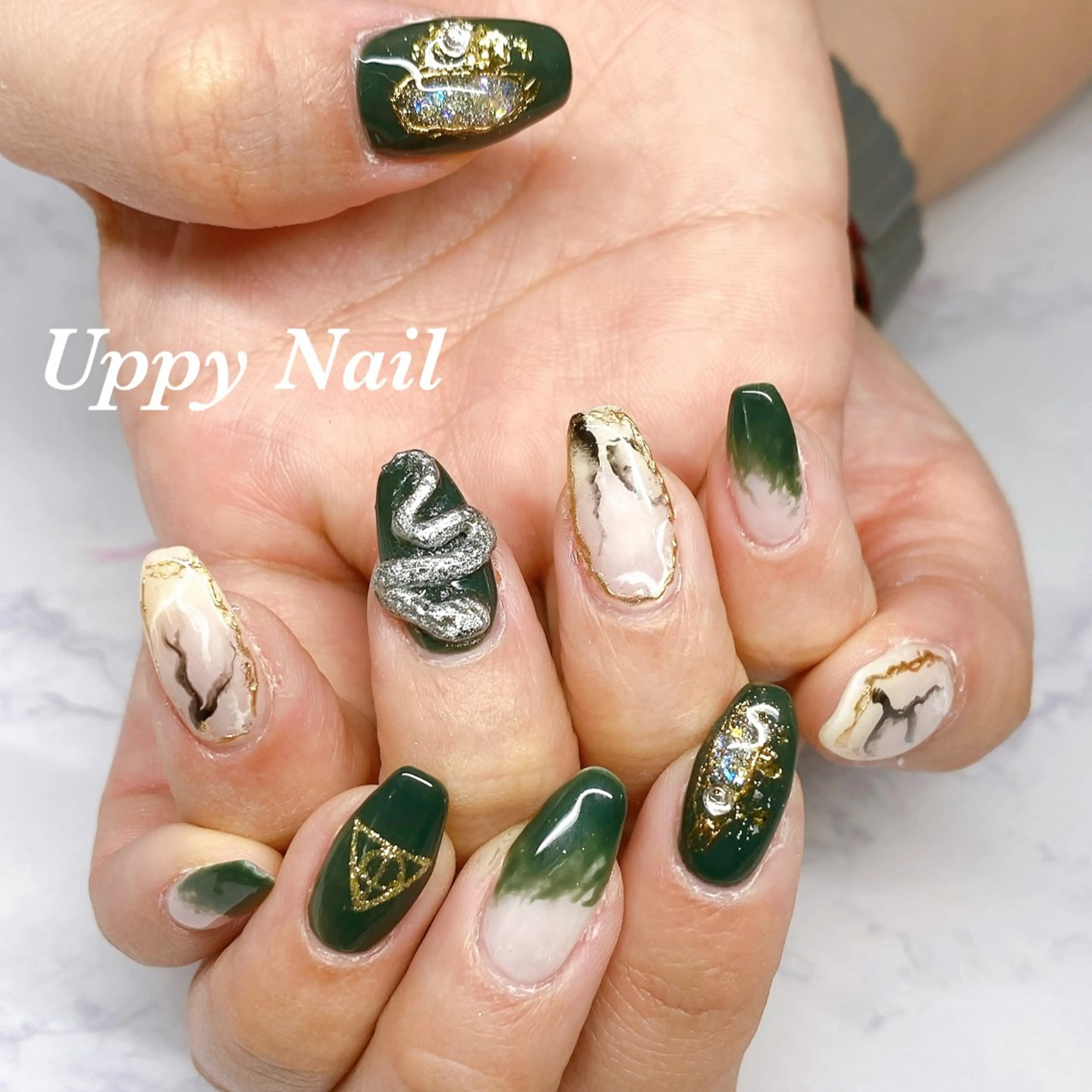 ネイル 持ち込み ハンドネイル Uppy Nail ukyoのネイルデザイン