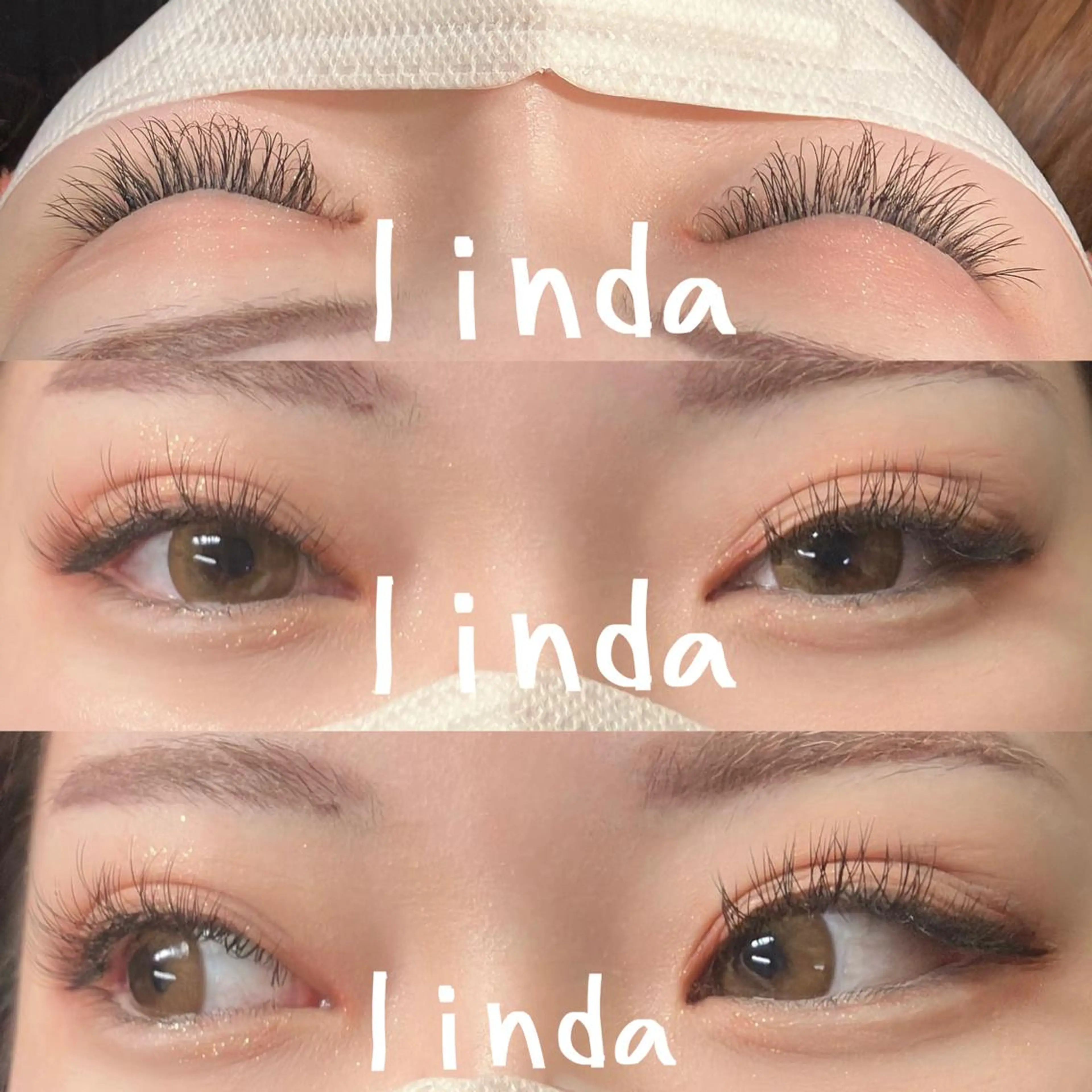マツエク・マツパ 付け放題 フラットラッシュ ナチュラル linda lashesのマツエク・マツパデザイン