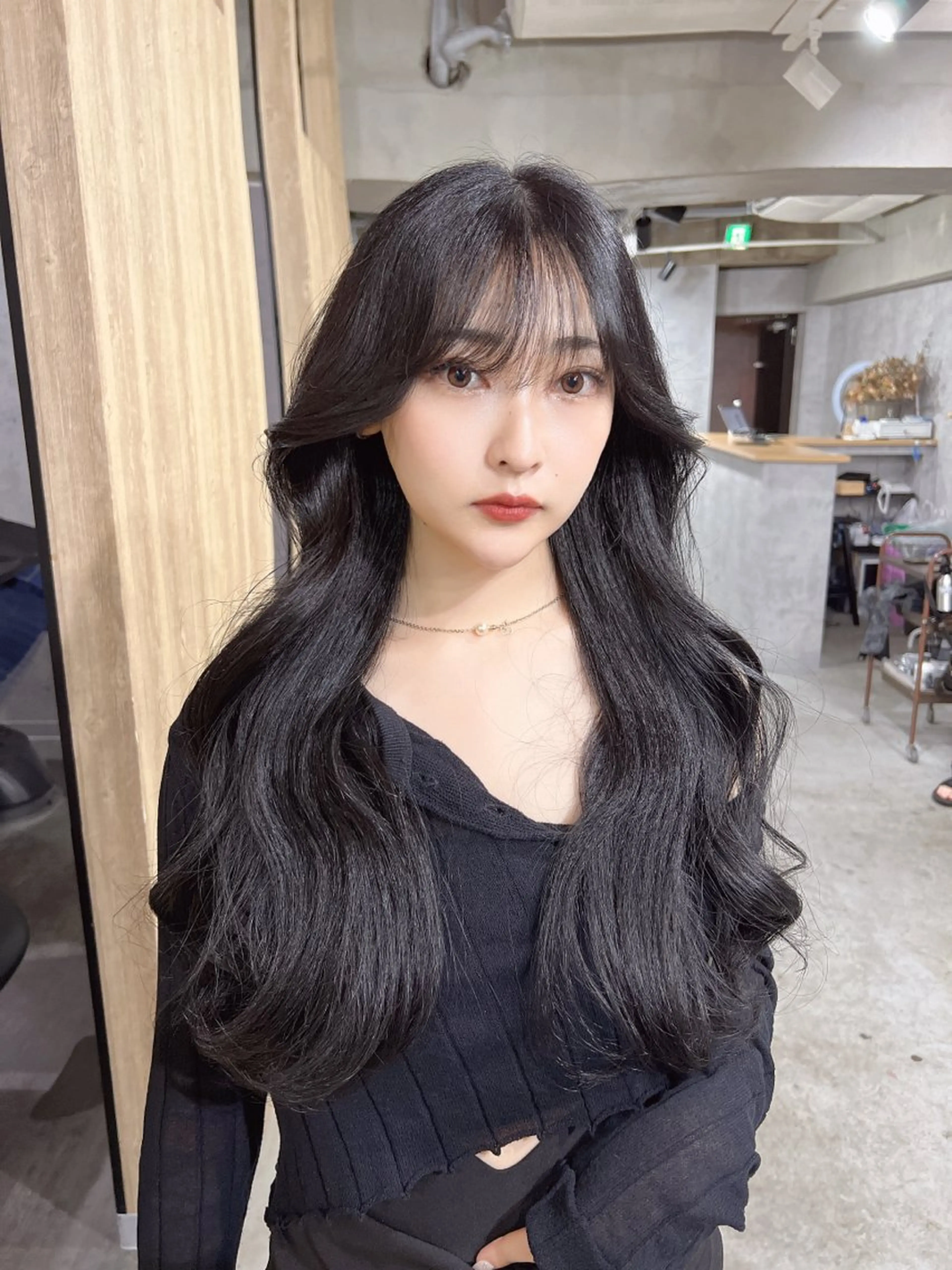 ロング カラー ヘアアレンジ 韓国レイヤー/ 顔周り💕田中将吾のヘアスタイル