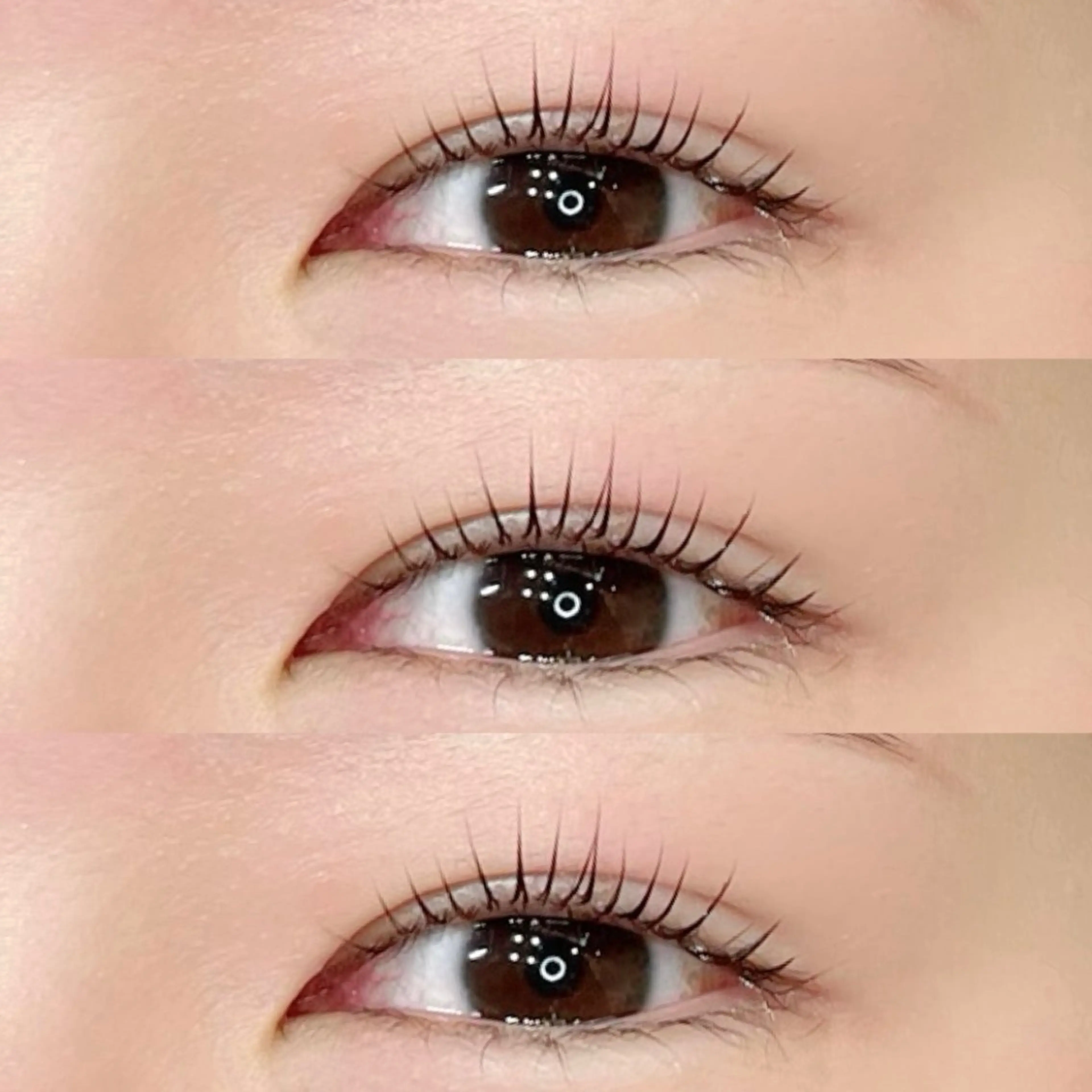 マツエク・マツパ 束感まつ毛 韓国風マツエク ナチュラル まつげパーマ 一重×まつ毛パーマ GREEM グリームのネイルデザイン