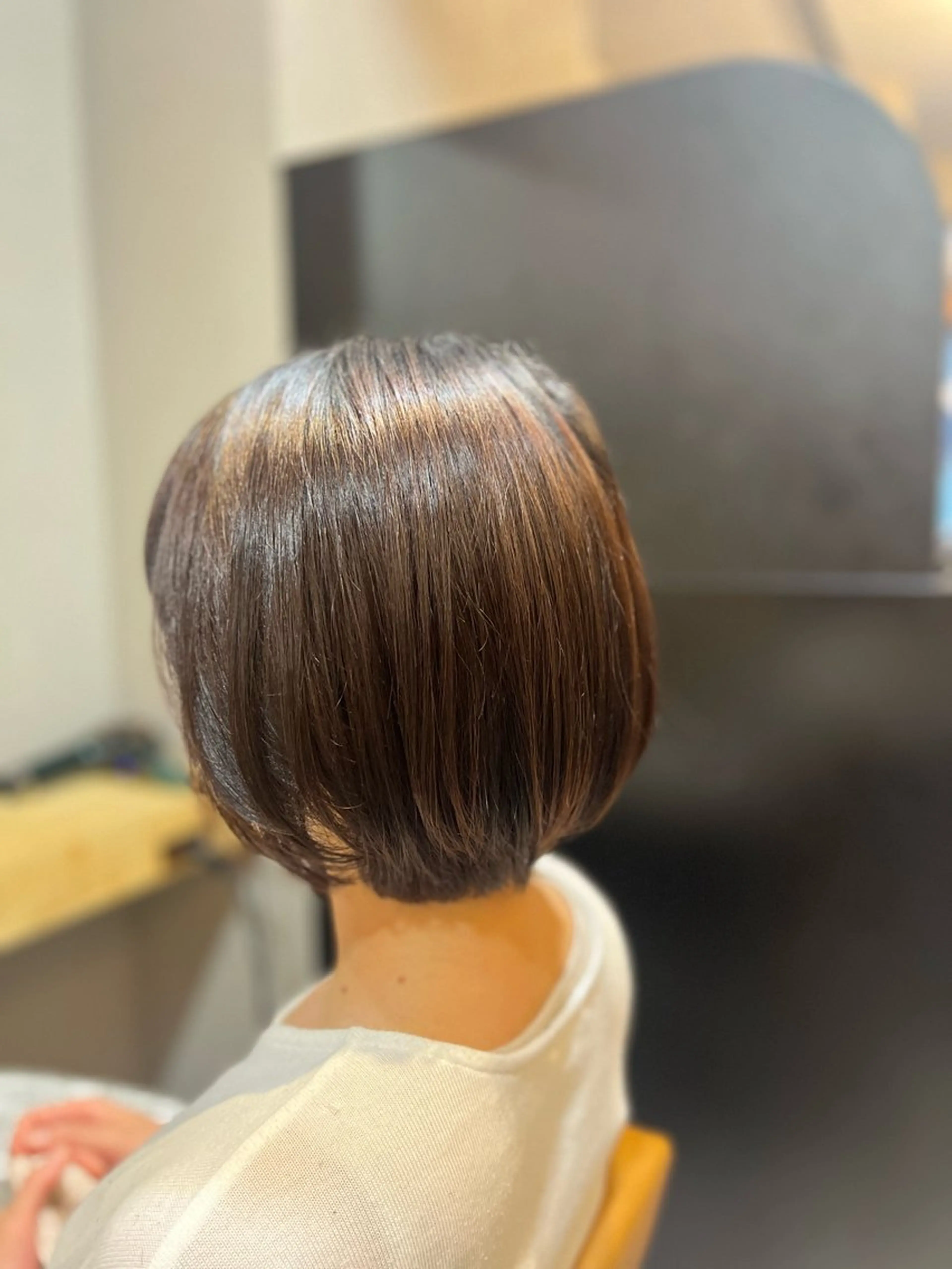 ショート カラー ショートボブ 丸みショート ボブ ショートヘア 神戸ボブ✂️ ioe三宮/田 伸佳のヘアスタイル