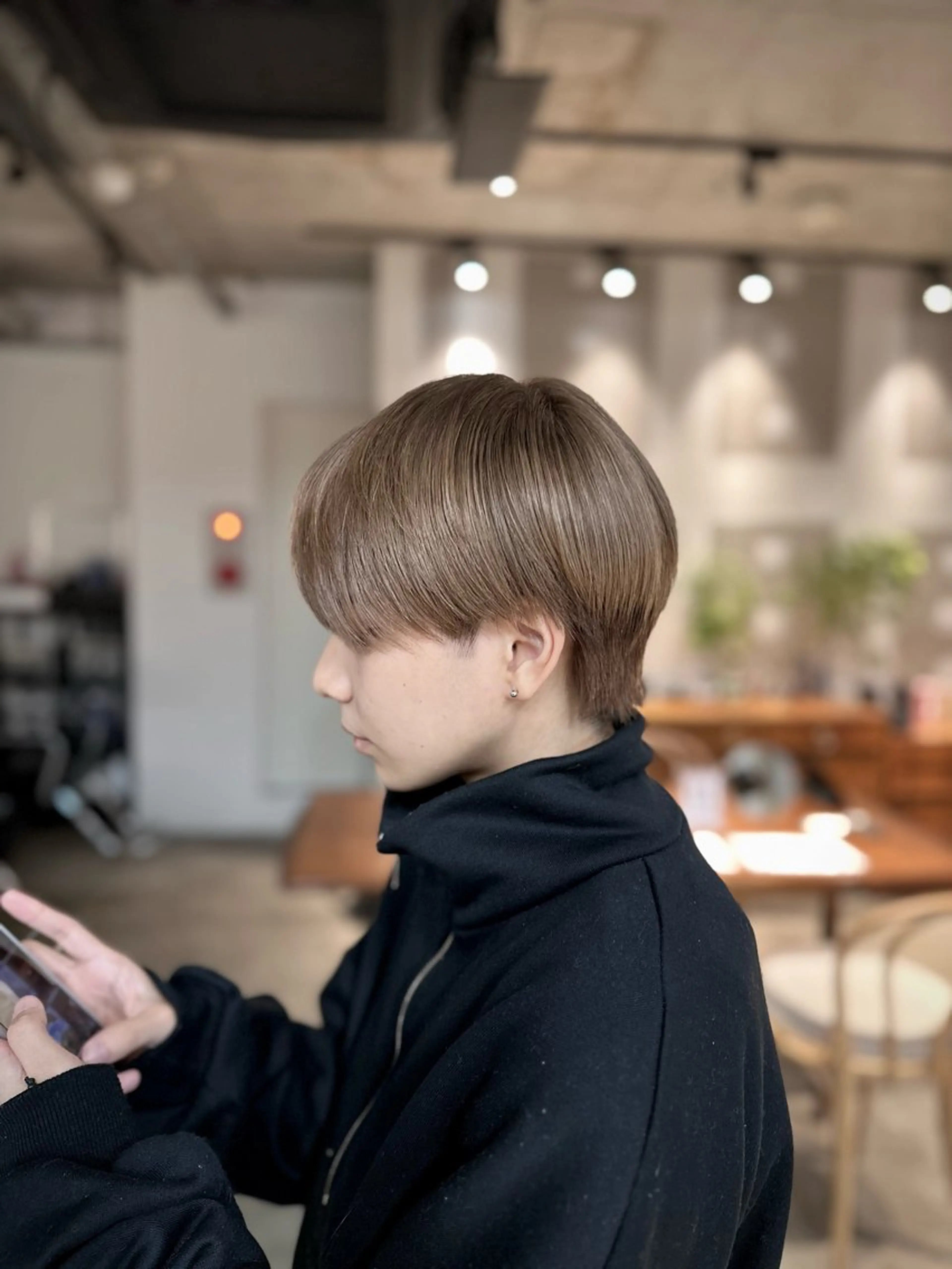 カラー メンズ マッシュ 高島 悠吾のヘアスタイル