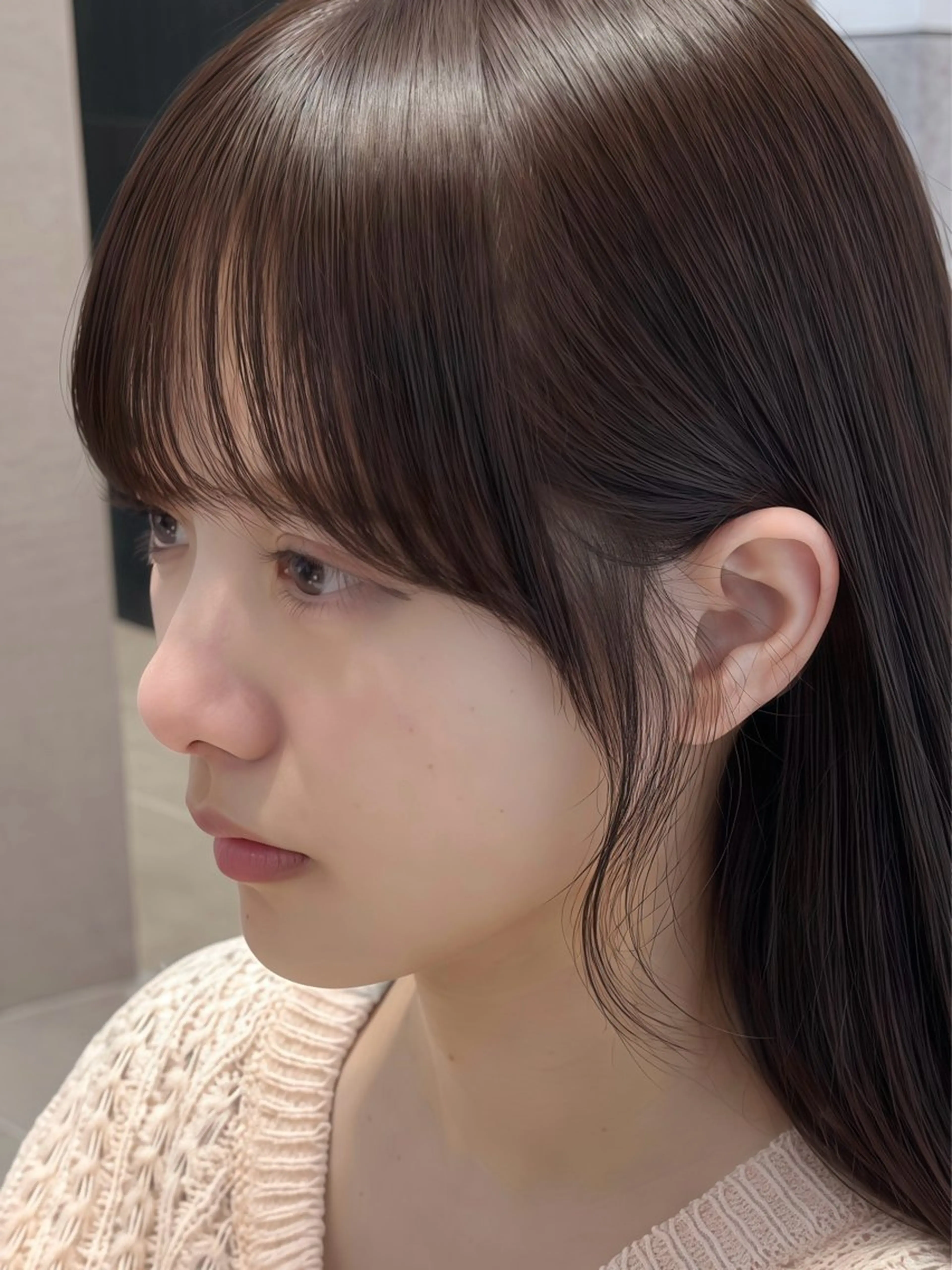 セミロング 映える顔まわり/前髪 特化 💗 ユキマのヘアスタイル