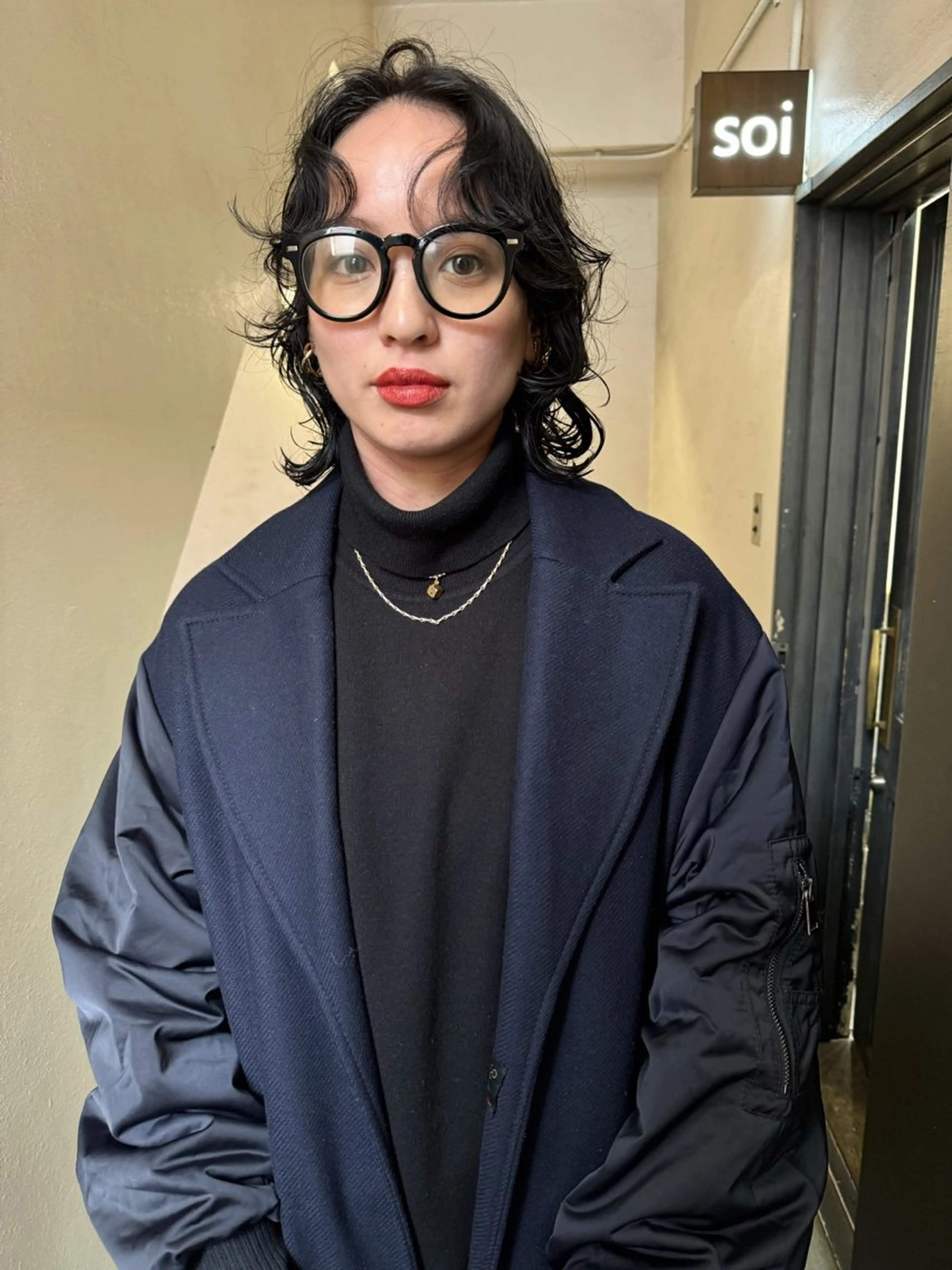 ミディアム カラー パーマ ヘアアレンジ ミディアムパーマ 丸山渉/表参道 レイヤーボブのヘアスタイル