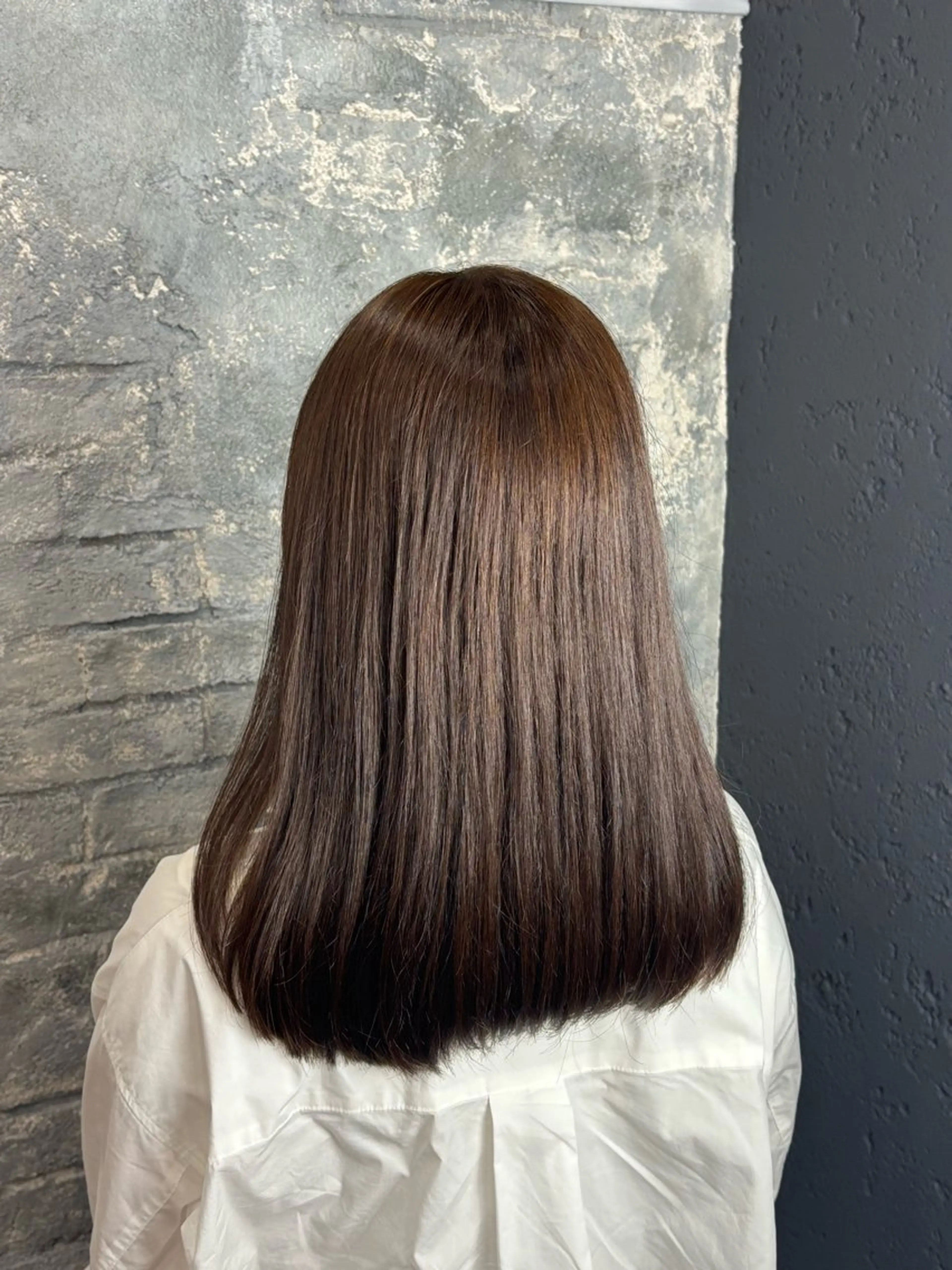 セミロング カラー カラーモデル募集 ☘️もえな☘️のヘアスタイル