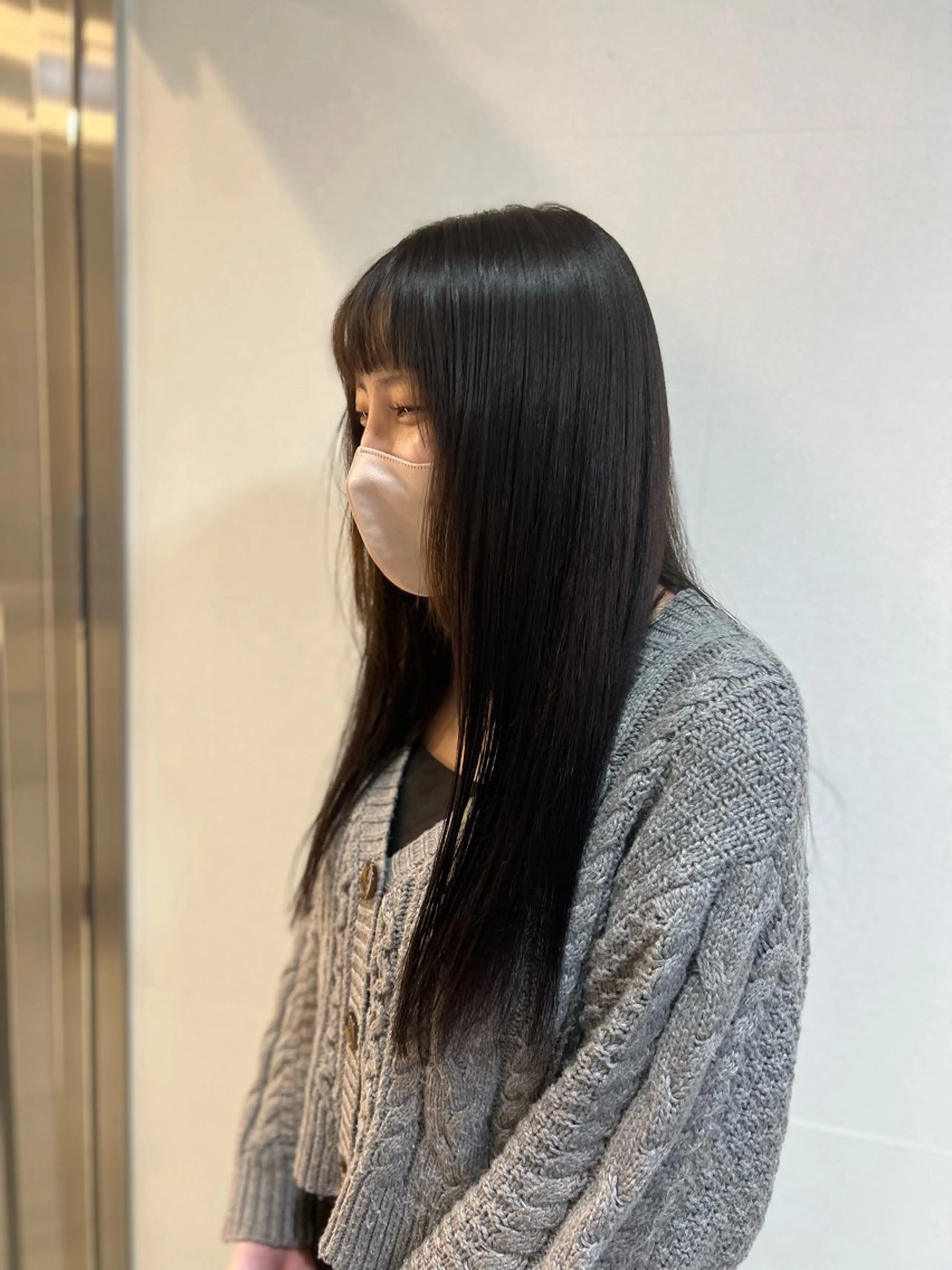 ロング 酸性ストレート 札幌パーマ/ レイヤー/後藤海音のヘアスタイル