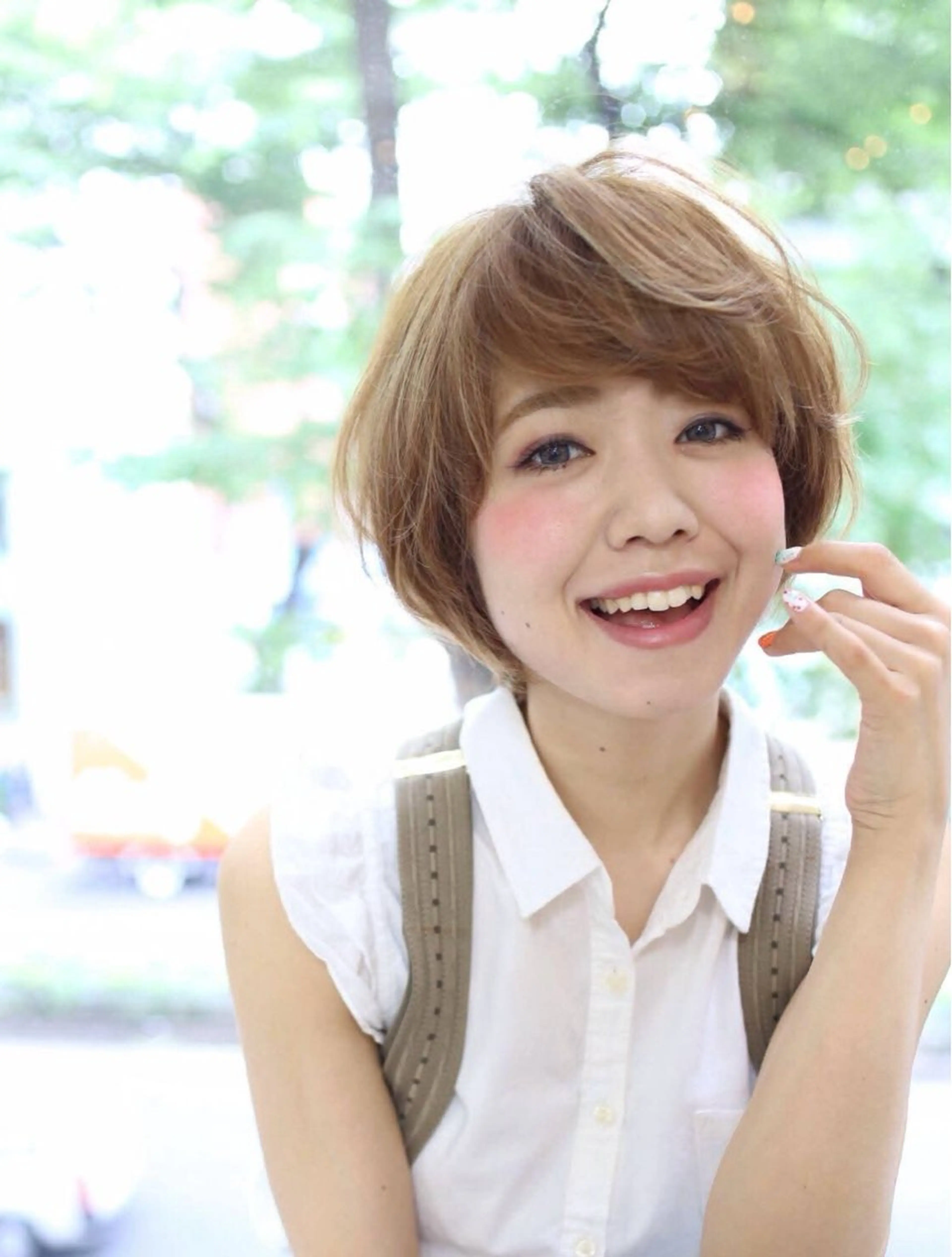 ショート カラー ショートヘア 小顔カット 三島 崇嗣のヘアスタイル