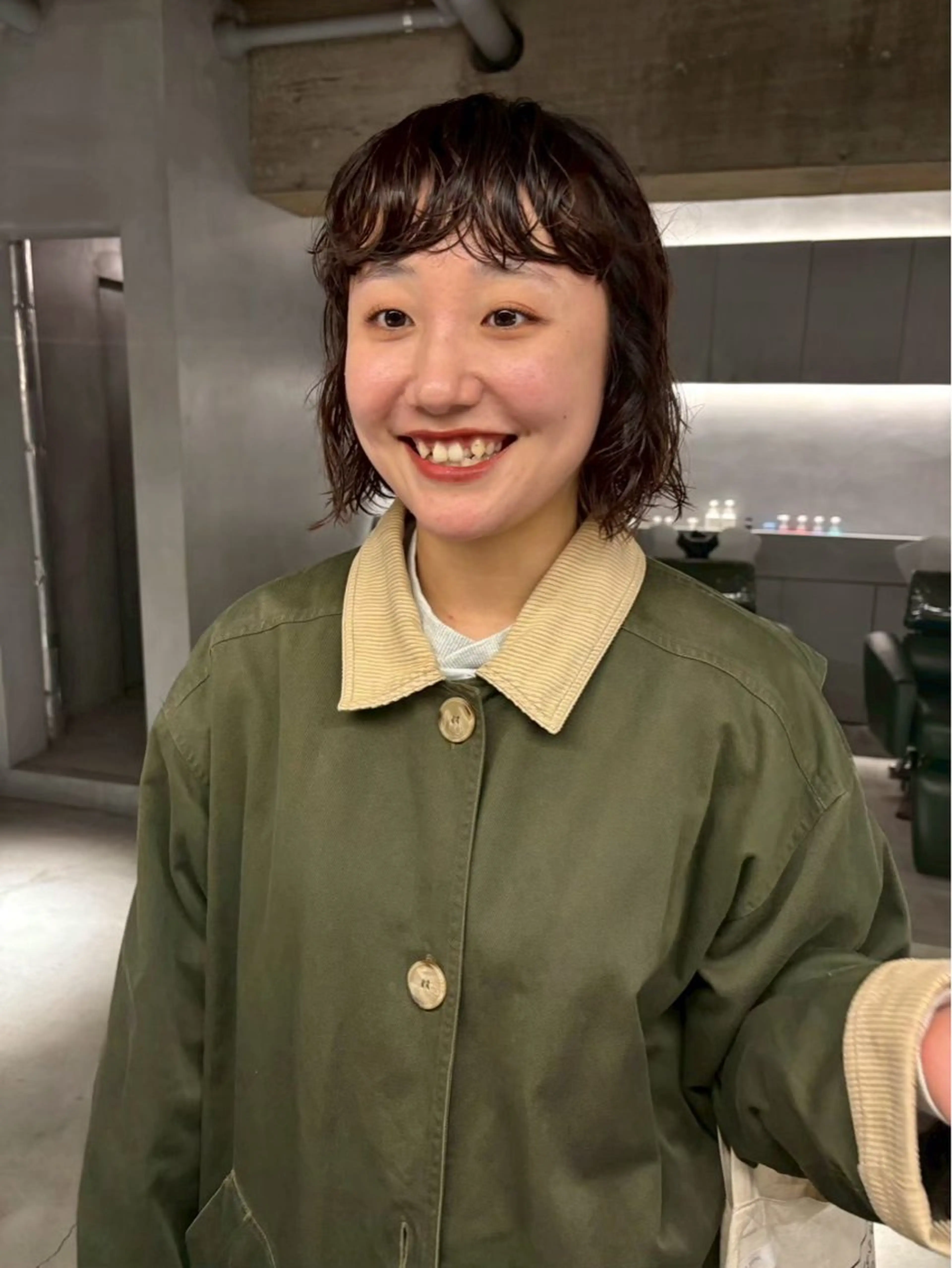 ショート パーマ 中村 衣里のヘアスタイル