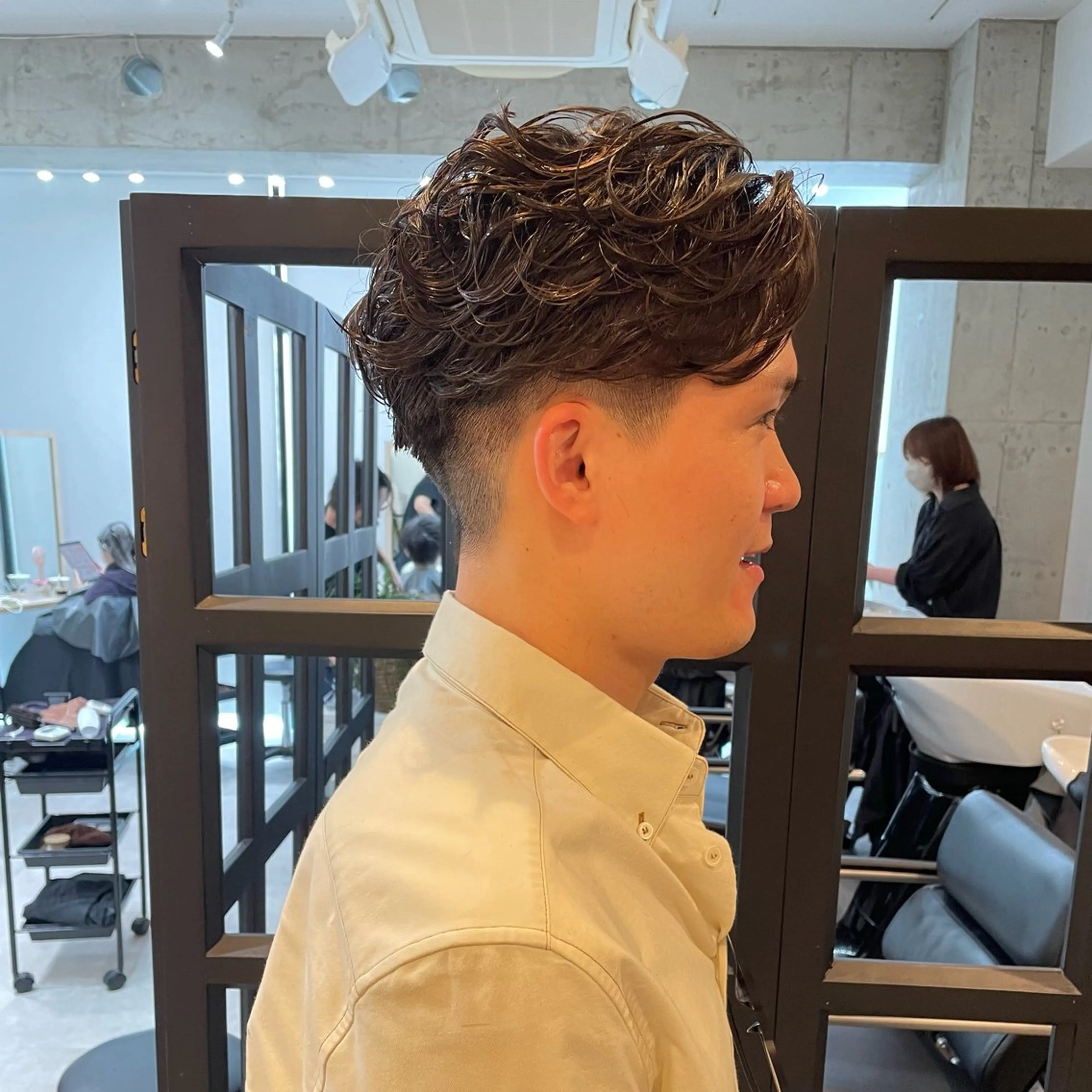 ショート パーマ メンズ ビジネス メンズパーマ メンズショート ショートヘア カット パーマ 堀江将太朗/恵比寿/ メンズカットのヘアスタイル