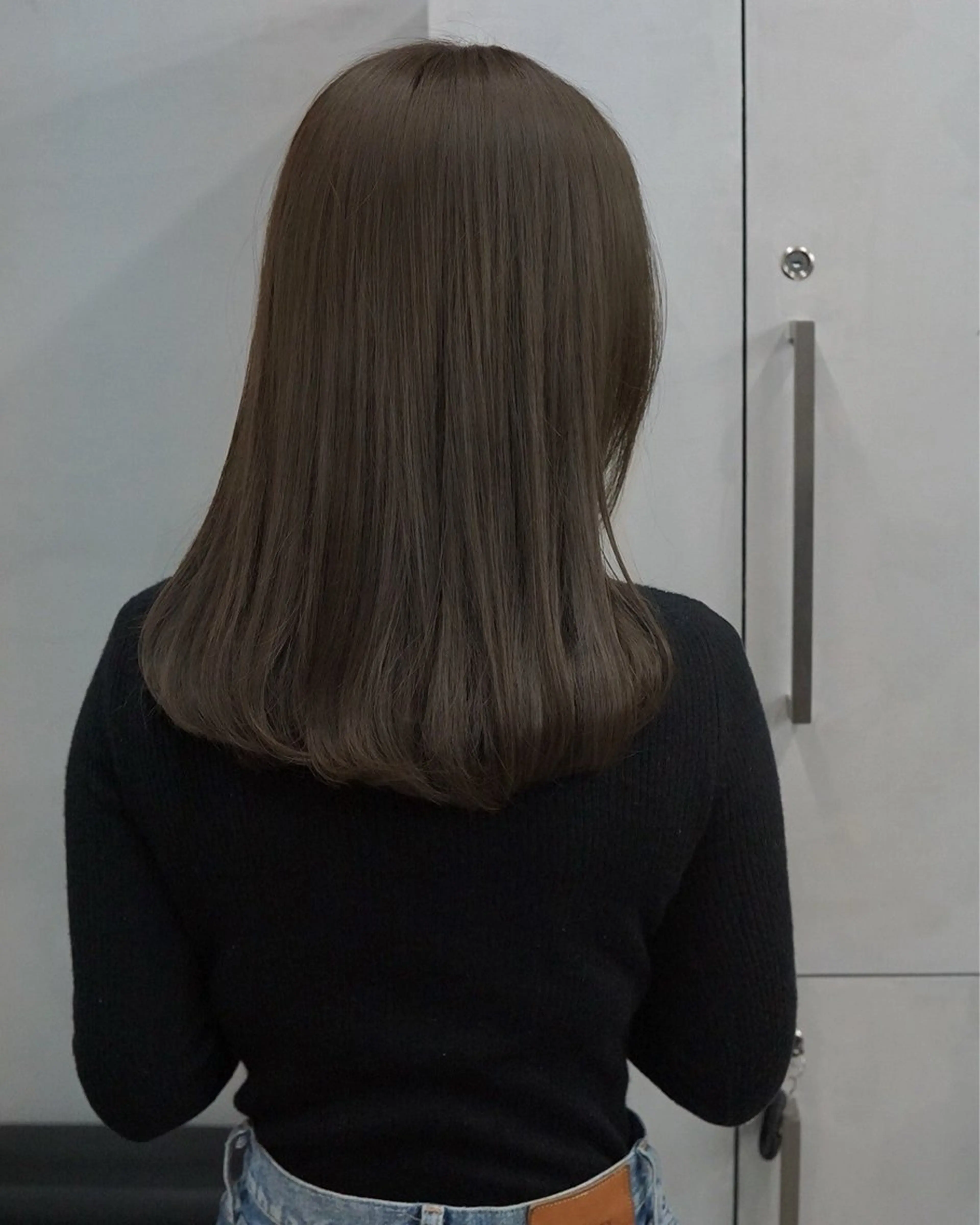 セミロング カラー 無料カットモデル/ 髪質改善/角田 龍汰のヘアスタイル