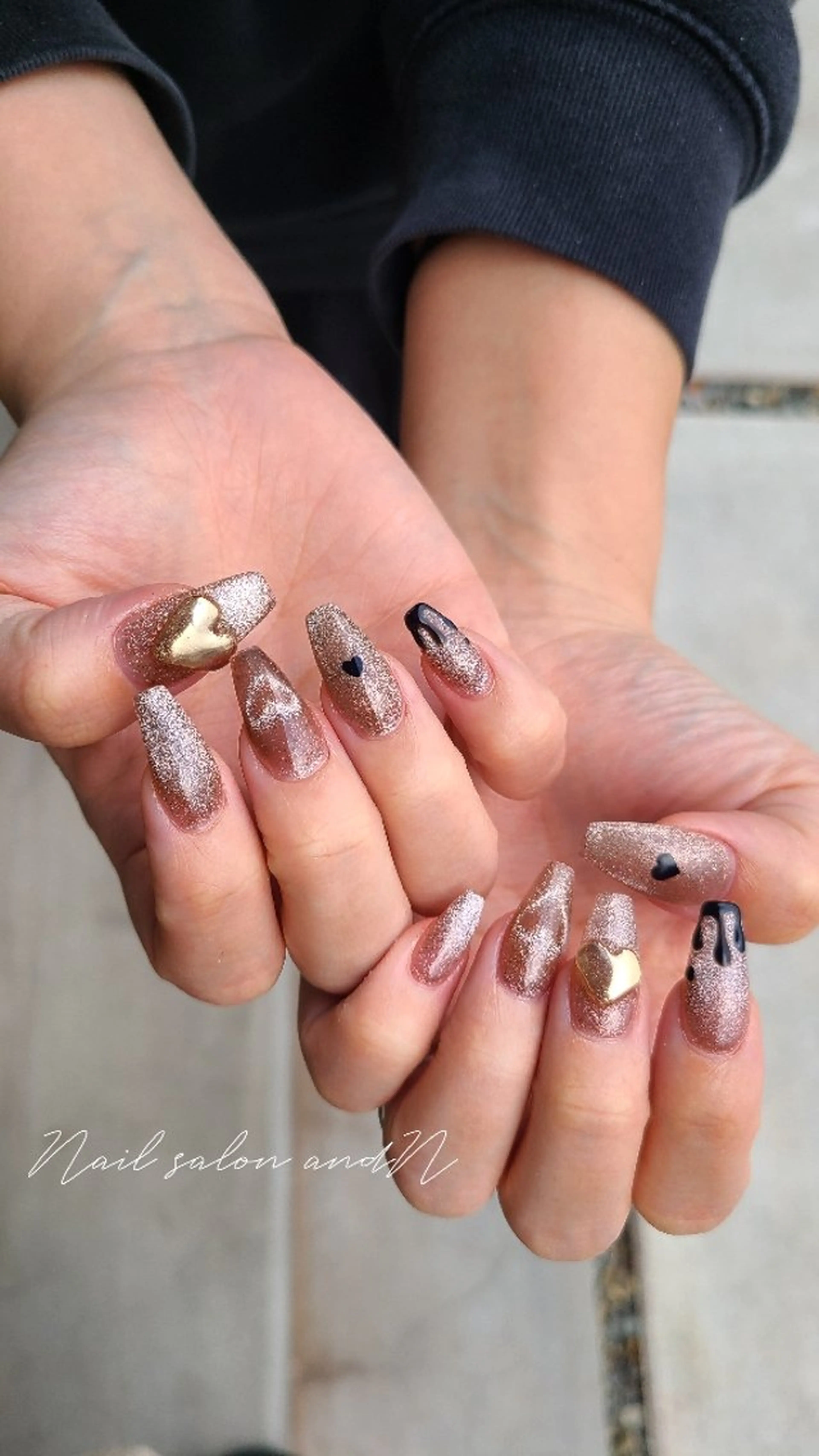 ネイル バレンタイン and Nのネイルデザイン