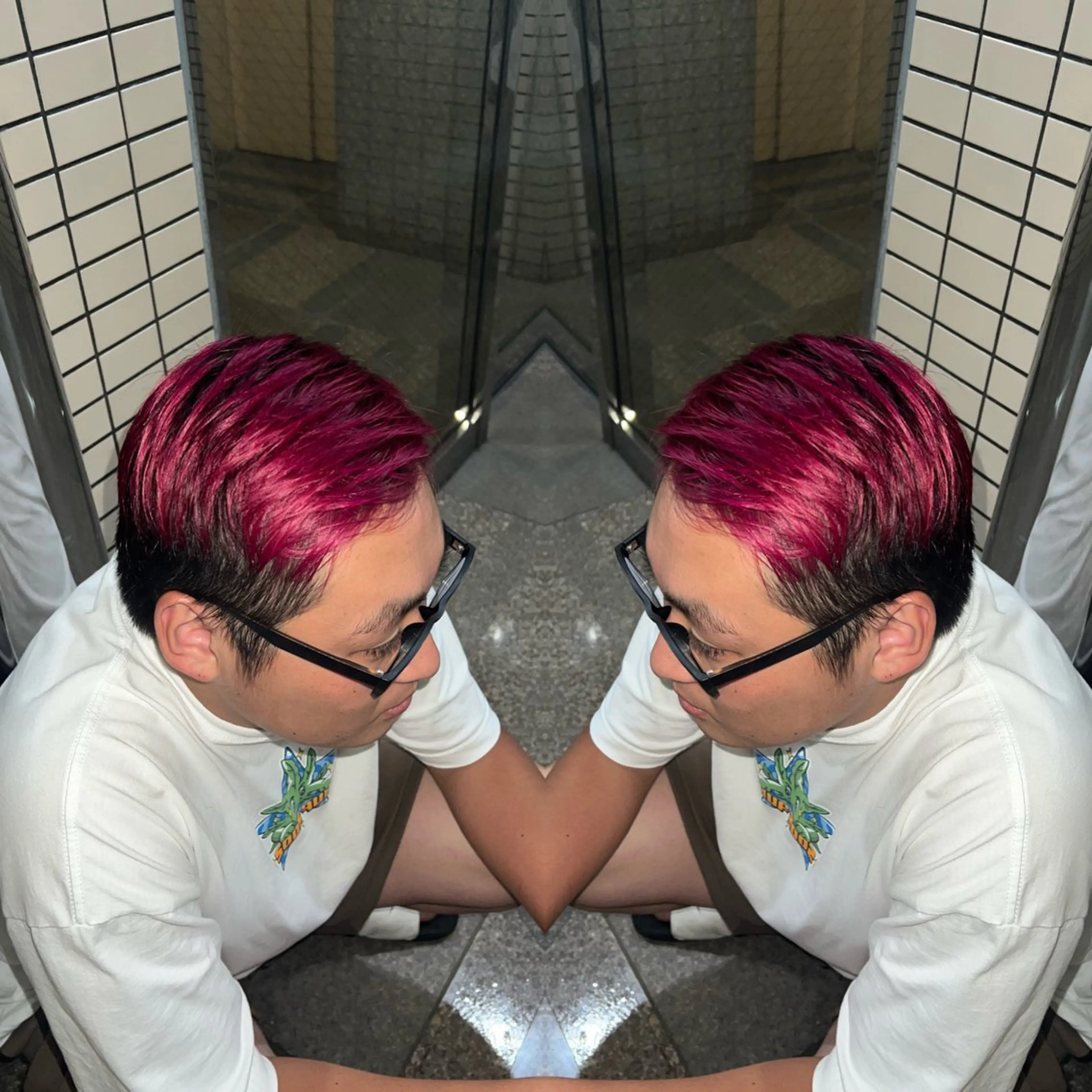 ショート カラー ハイライト/レイヤー /ハイトーン/AOIのヘアスタイル