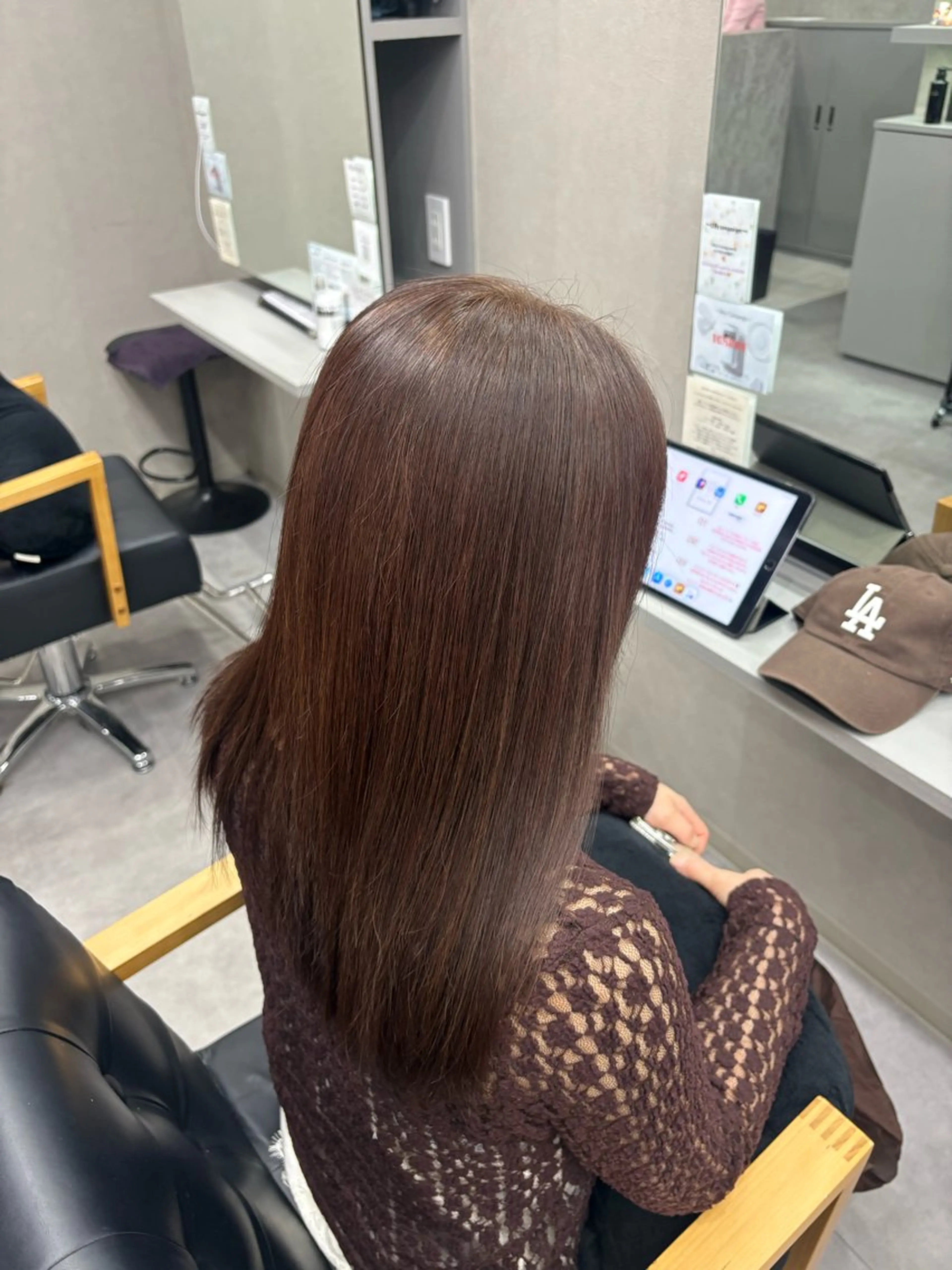 ロング カラー ヘアカラー 中西 琉渚のヘアスタイル