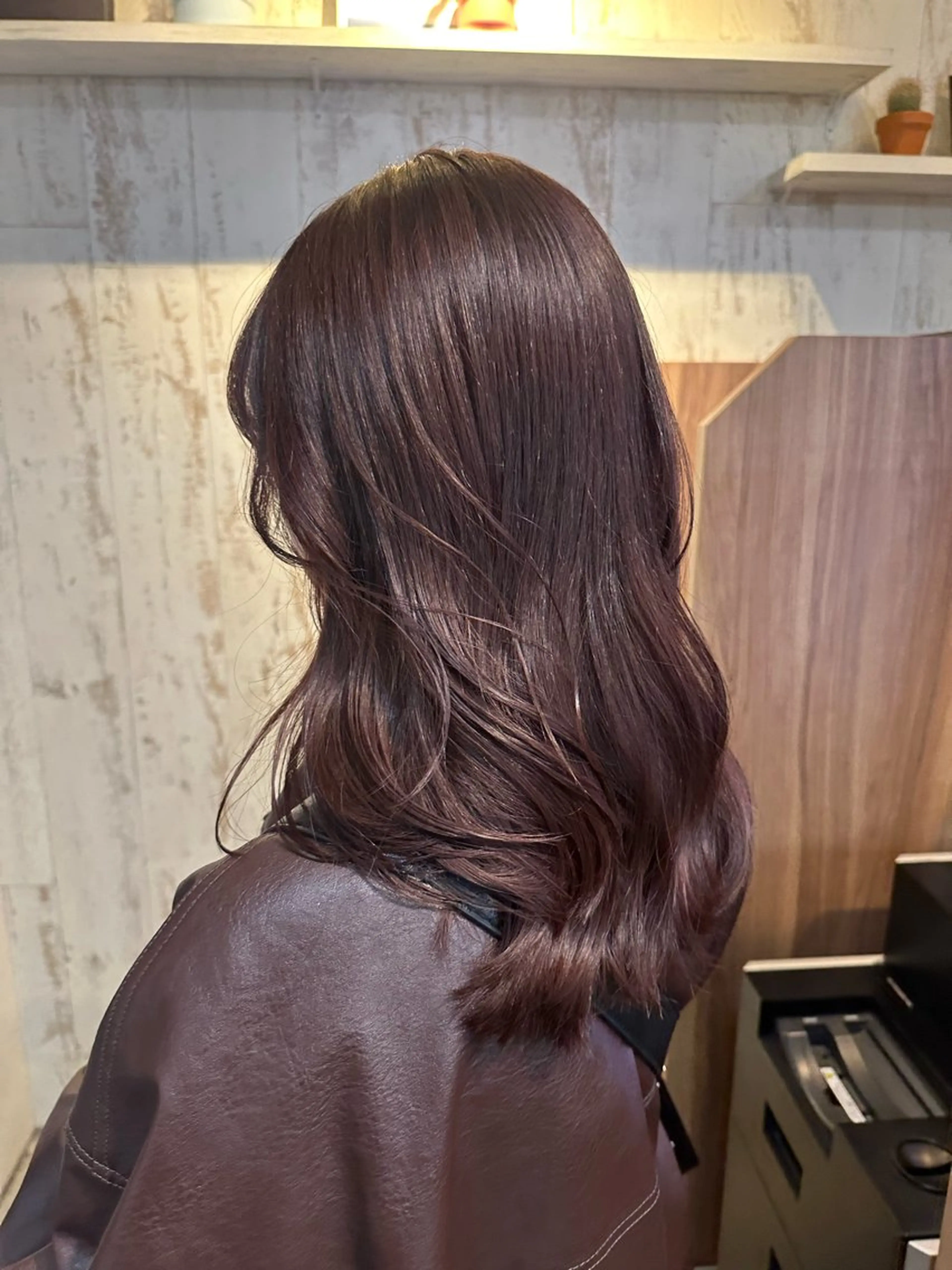 ミディアム カラー レッドカラー ❤️アヤカ Wカラー ボブ レイヤー❤️のヘアスタイル