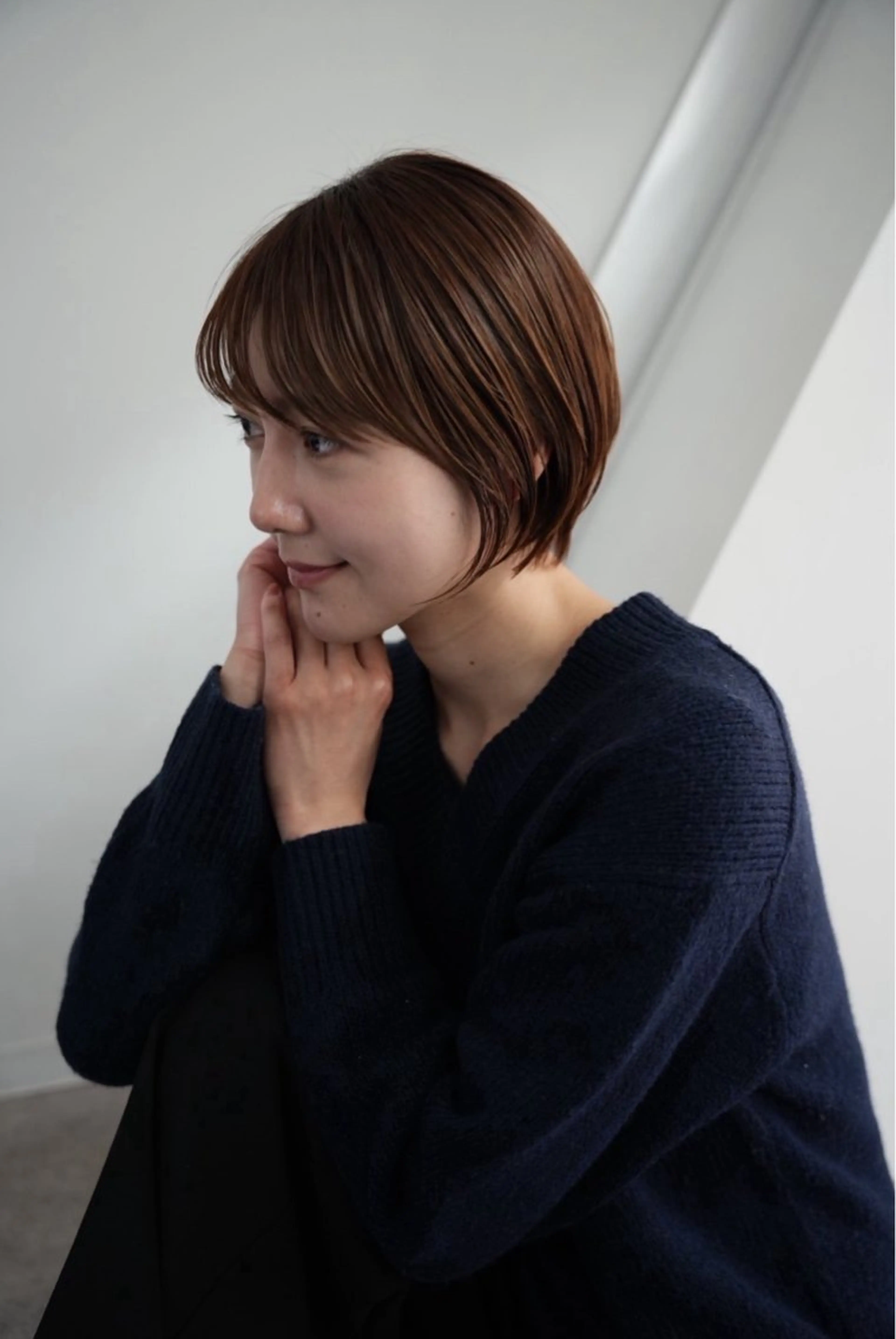 ショート ヘアカラー トリートメント 🖱️透明感カラー ×髪質改善Rikyuのヘアスタイル