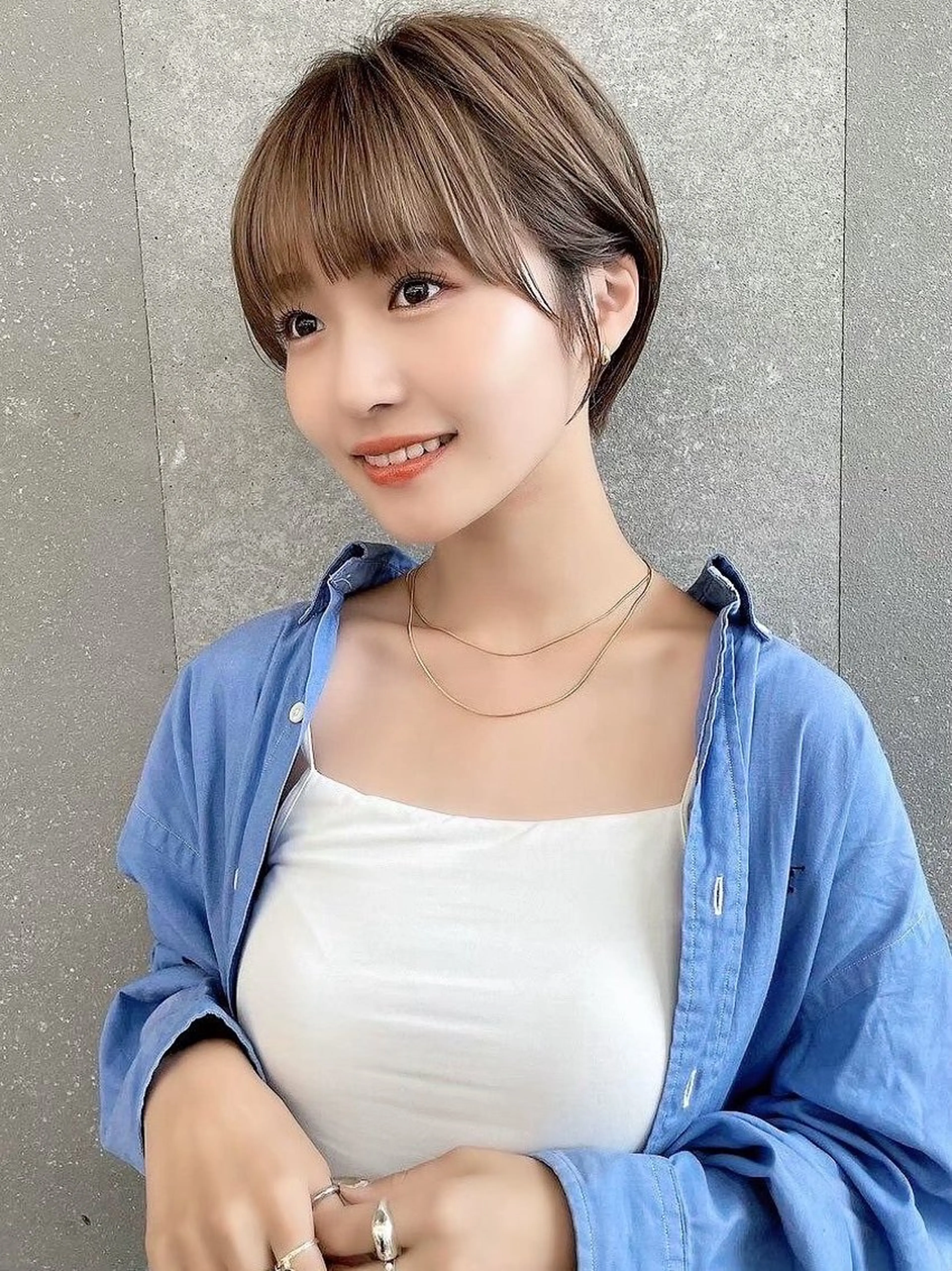 ショート 🫧ボブ／縮毛矯正／ 韓国／ゆーな🫧のヘアスタイル