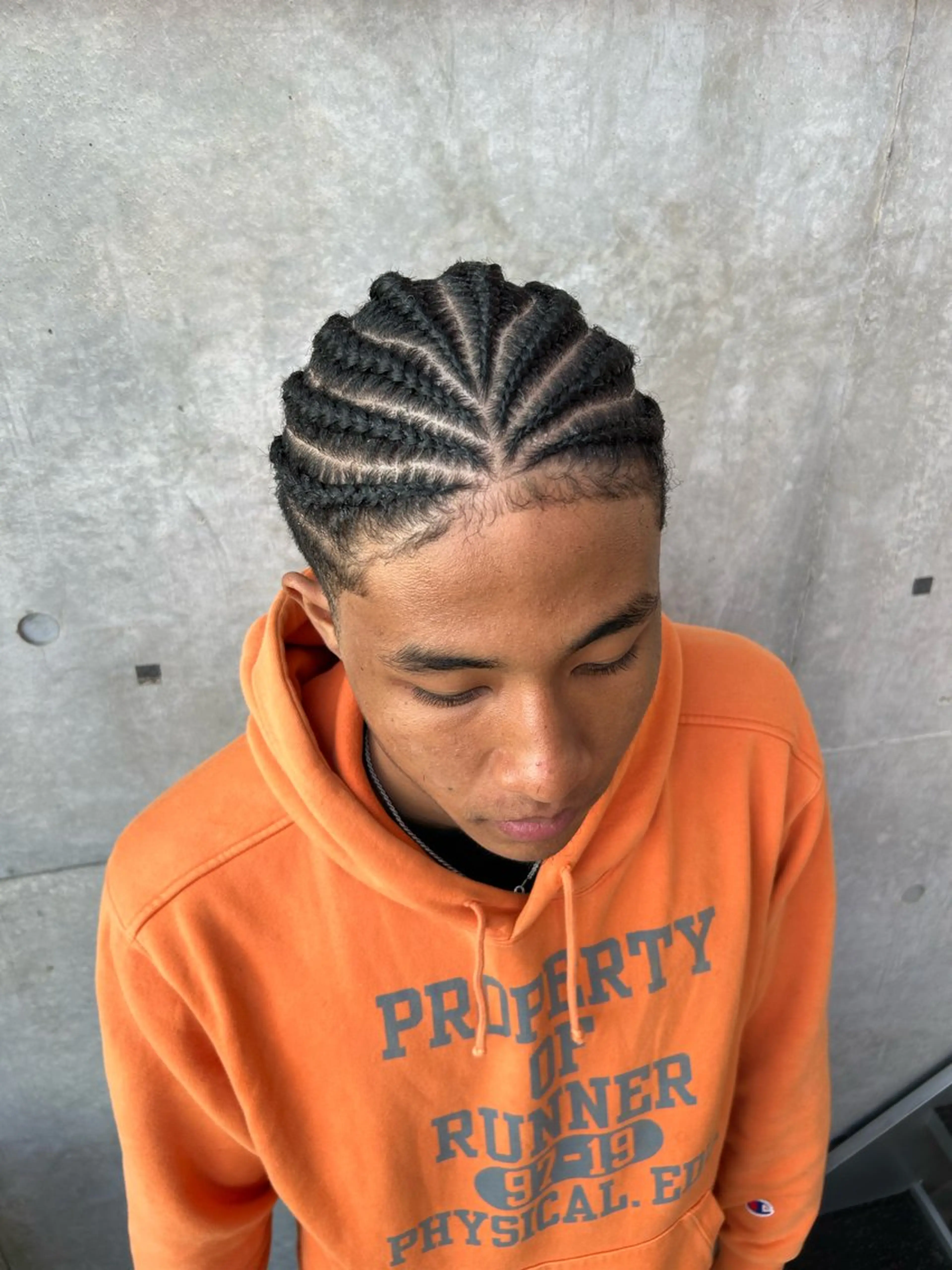 ヘアアレンジ メンズ エクステ ヘアセット HARURU🪮✨ ブレイズ海外ヘアのヘアスタイル