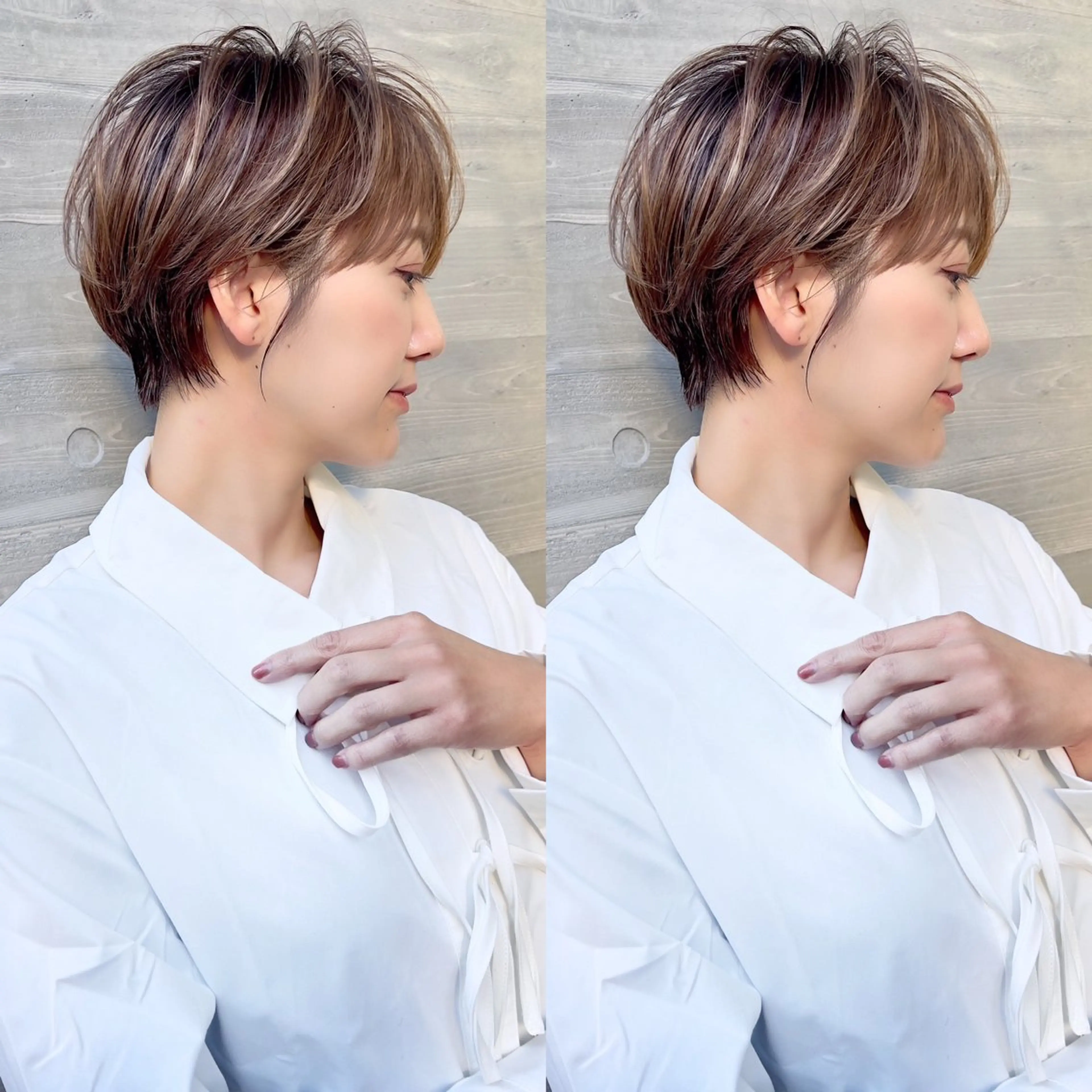 ショート パーマ ショートボブ ボブ ショートヘア 【似合わせ・レイヤー ・パーマ】海気のヘアスタイル