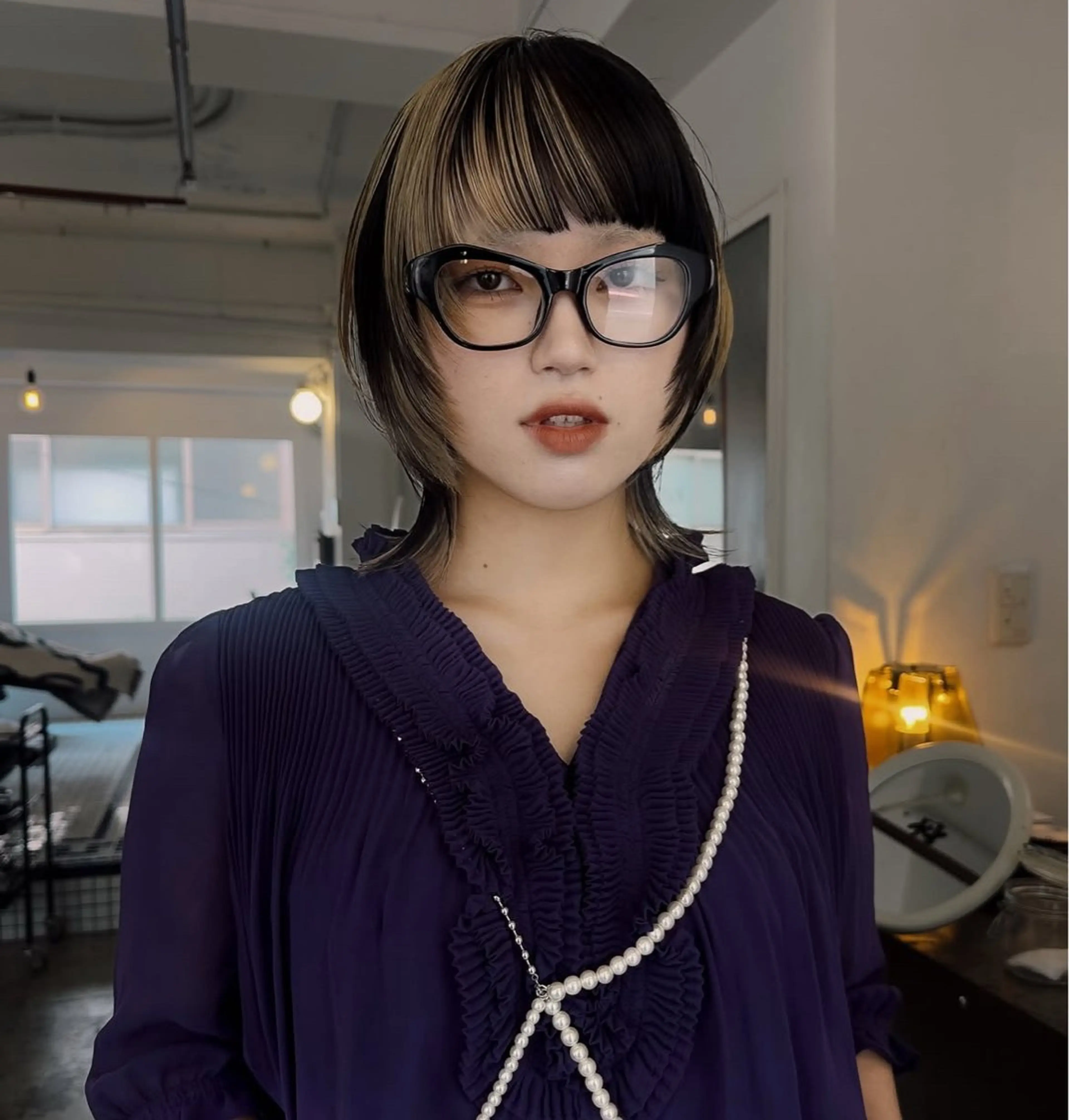 【minimo限定】ポイントブリーチ+ カラー + systemトリートメント🦢の写真