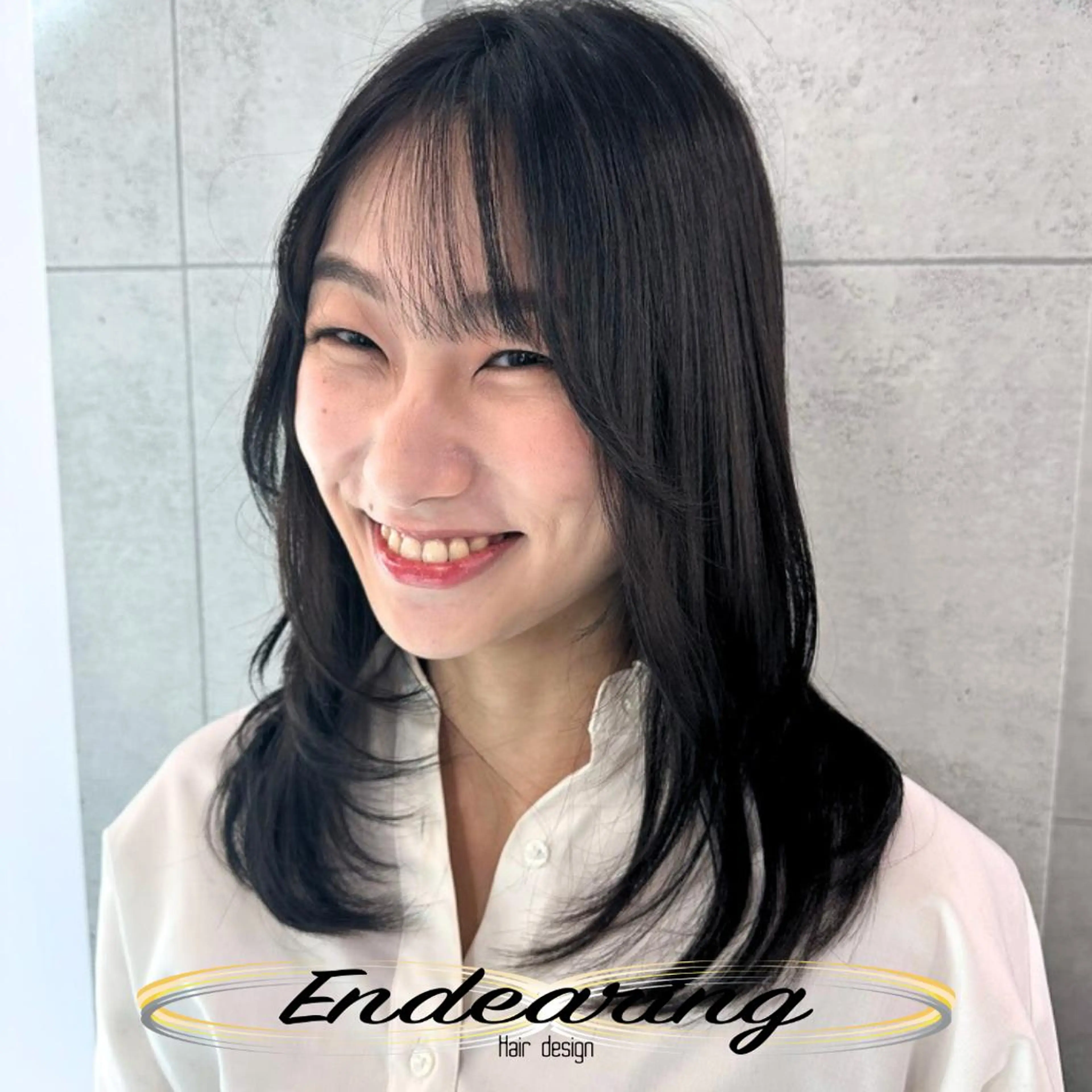 セミロング レイヤーカット 似合わせカット 小顔カット カット Endearing 銀座/レイヤーカットのヘアスタイル